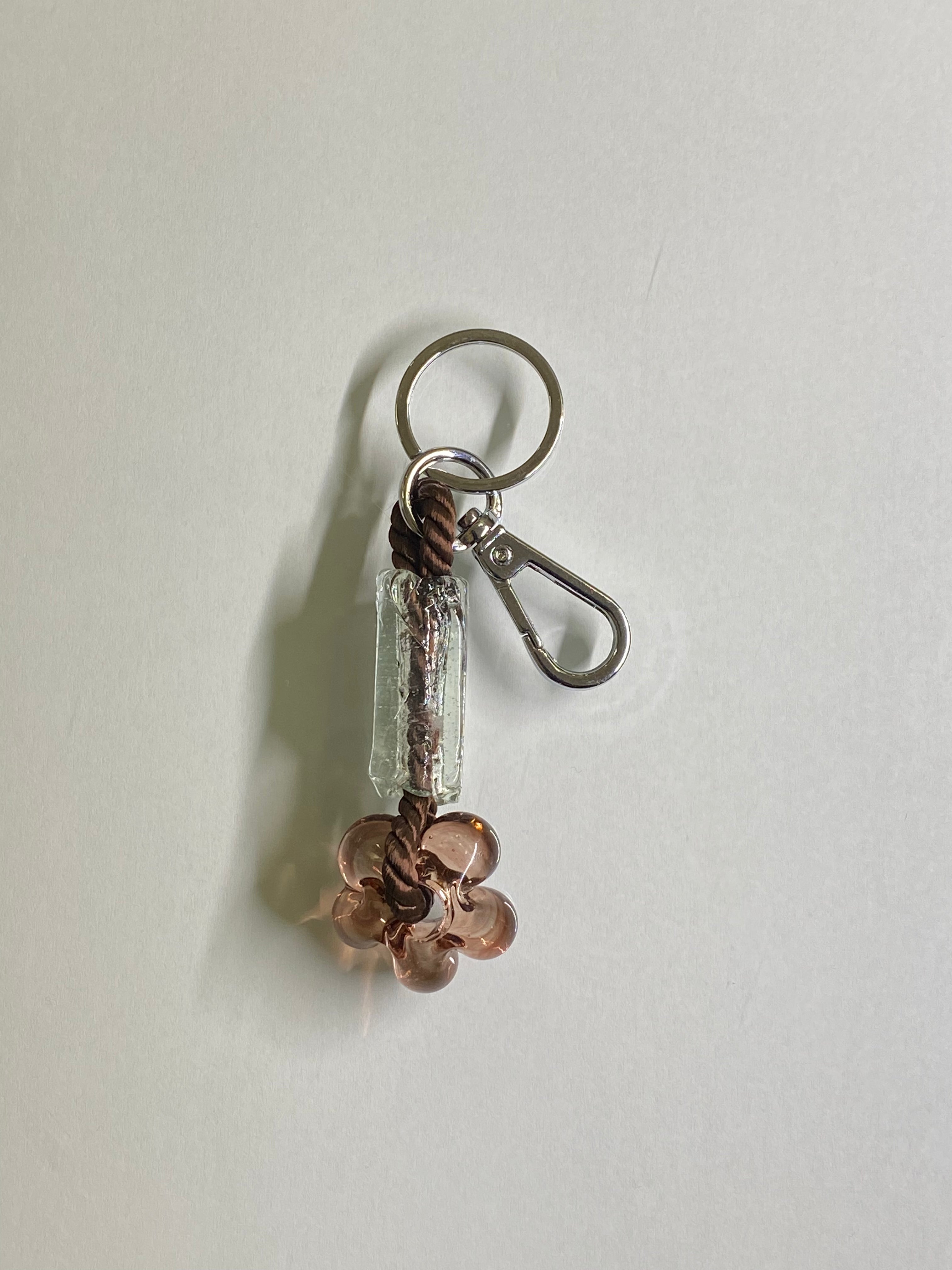 Recycled glass keychain - Various colors