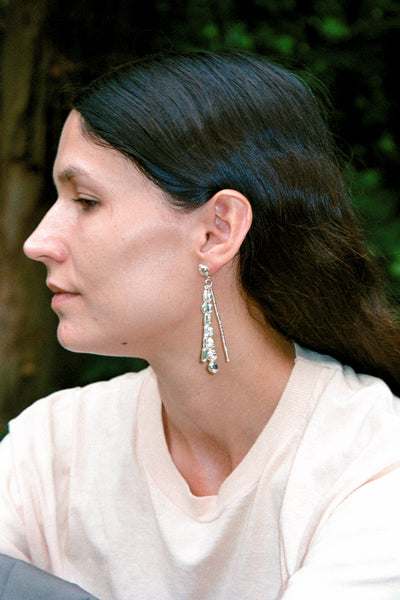 Garbe earrings - Silver – Sisi Joia