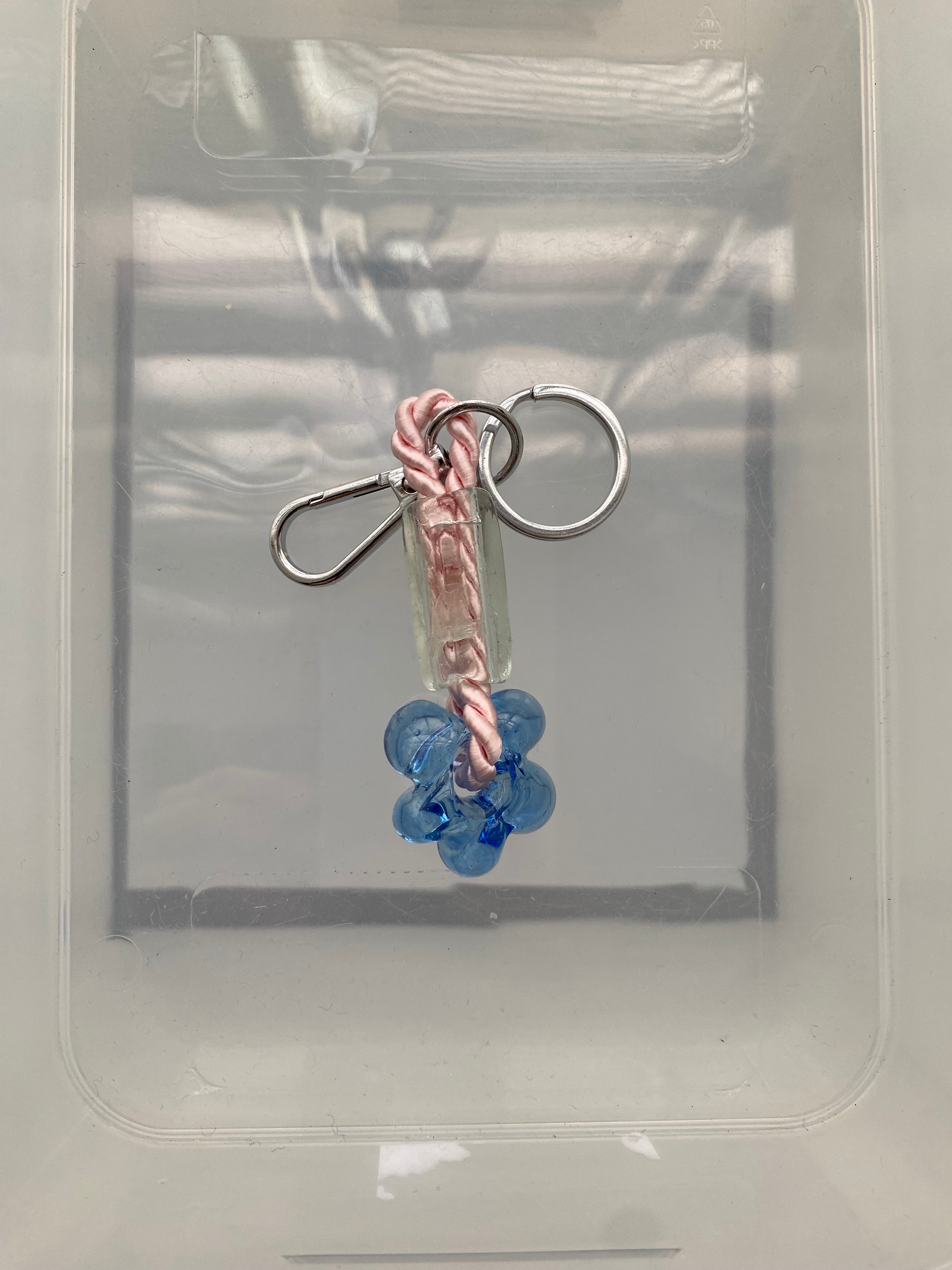 Recycled glass keychain - Various colors