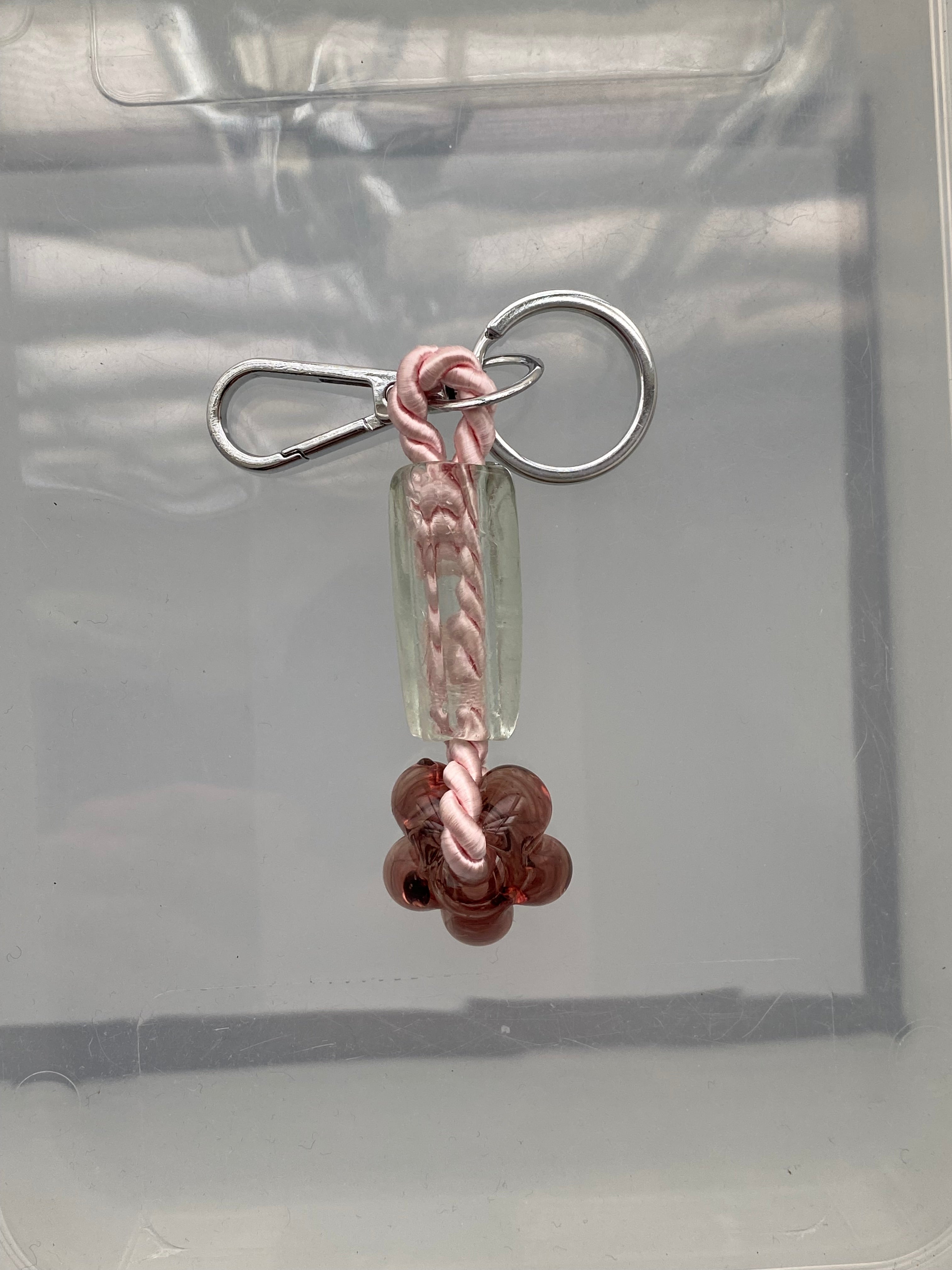 Recycled glass keychain - Various colors