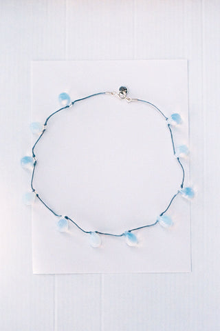 Noué necklace - Opaline white / Grey – Sisi Joia
