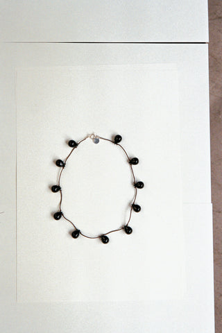 Noué necklace - Black / brown – Sisi Joia