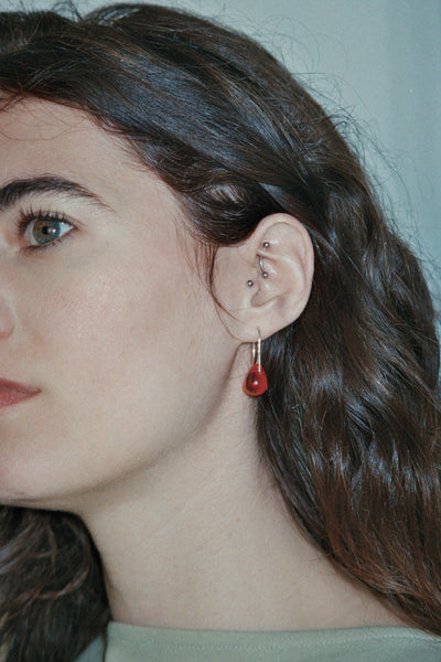 アクセサリー sisi joia GOTA MINI earring Gota Mini earrings - Red – Sisi Joia