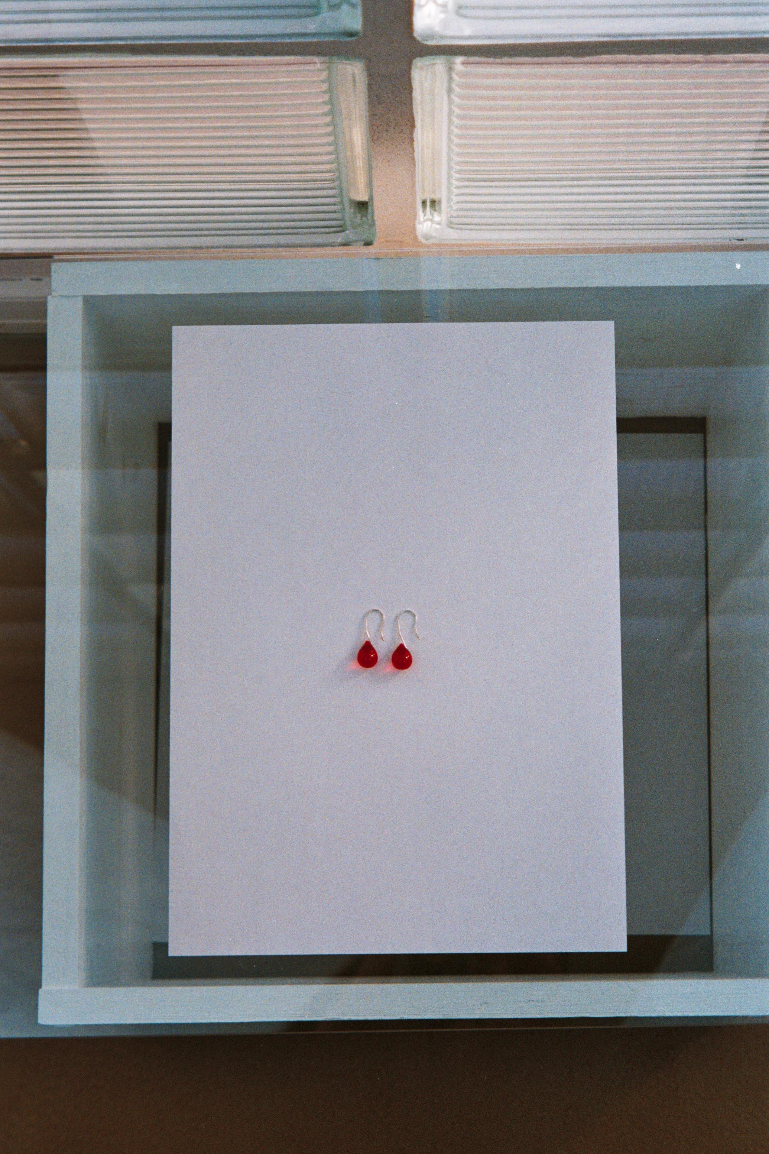 Gota Mini earrings - Red