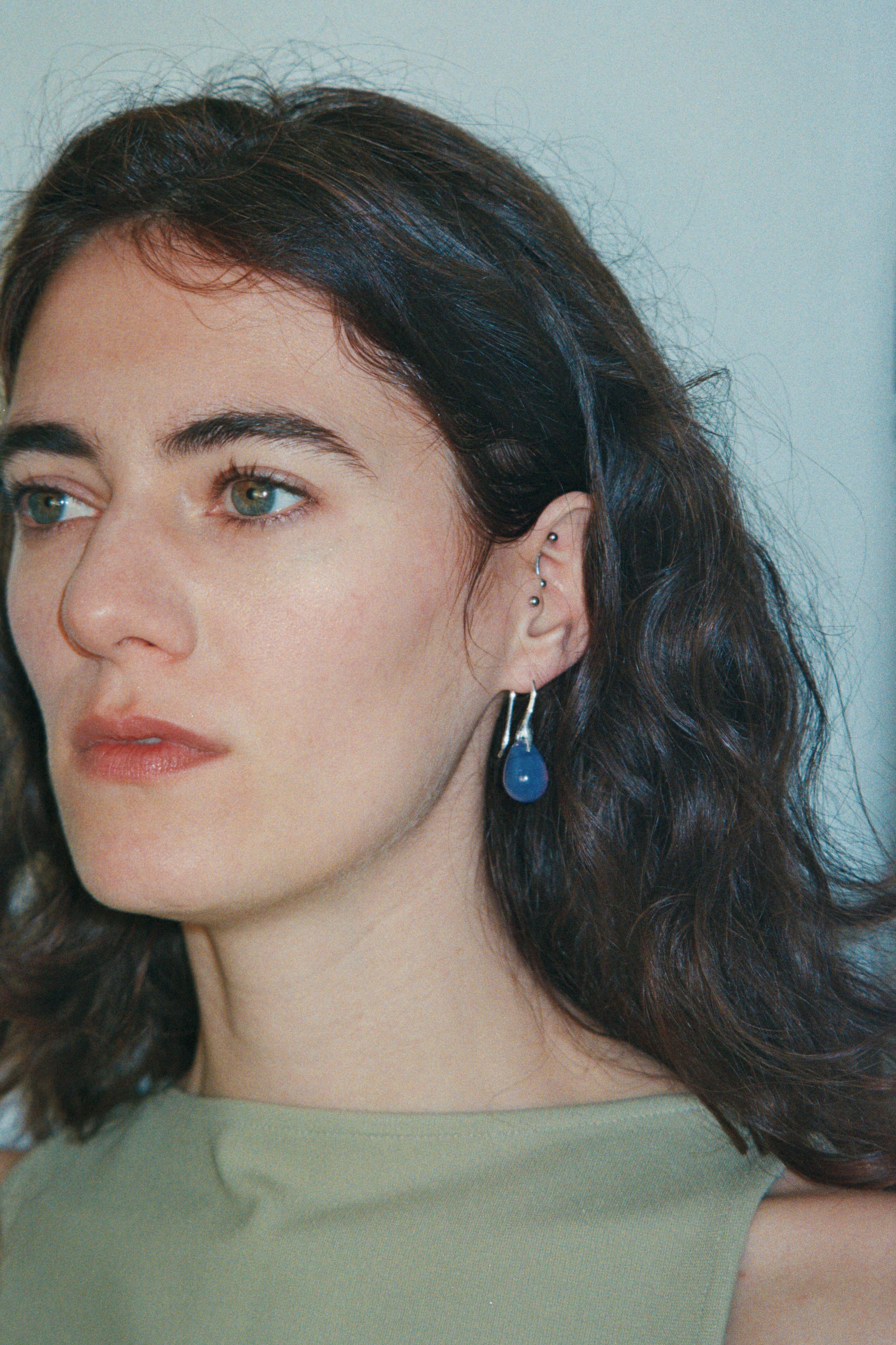Gota Midi earrings - Opaline Lilac