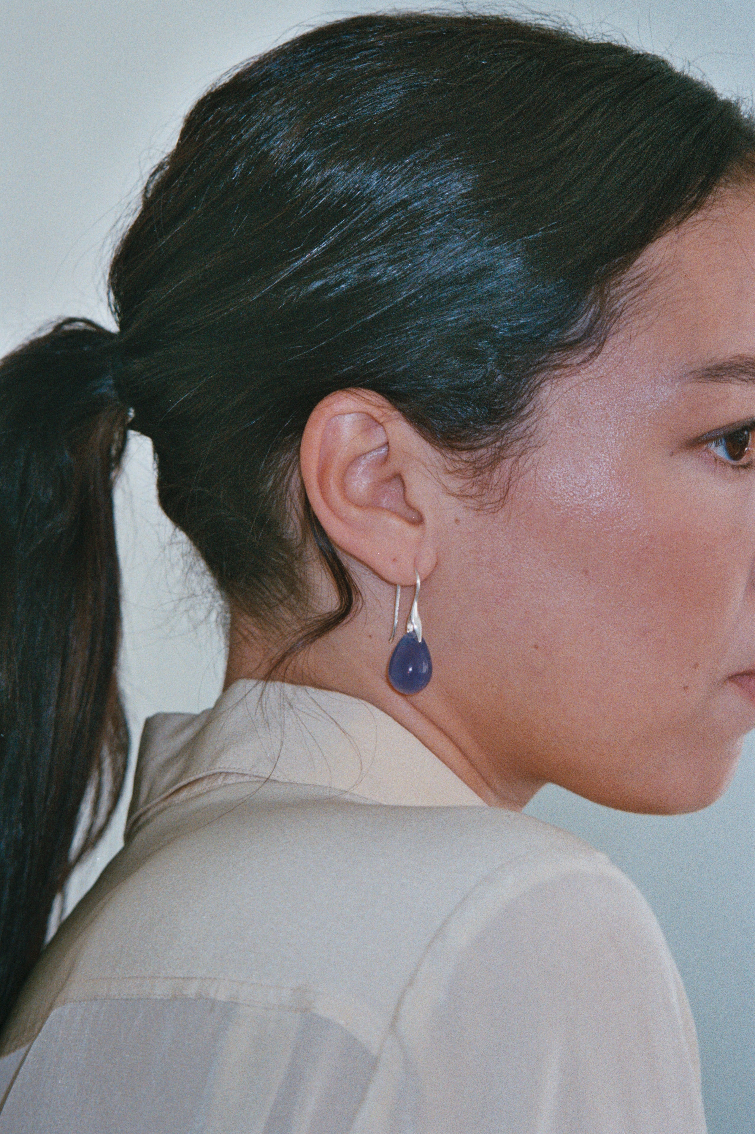 Gota Midi earrings - Opaline Lilac