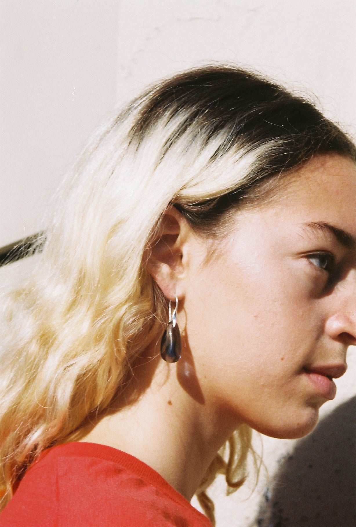 Barna earrings - Smoke and blue
