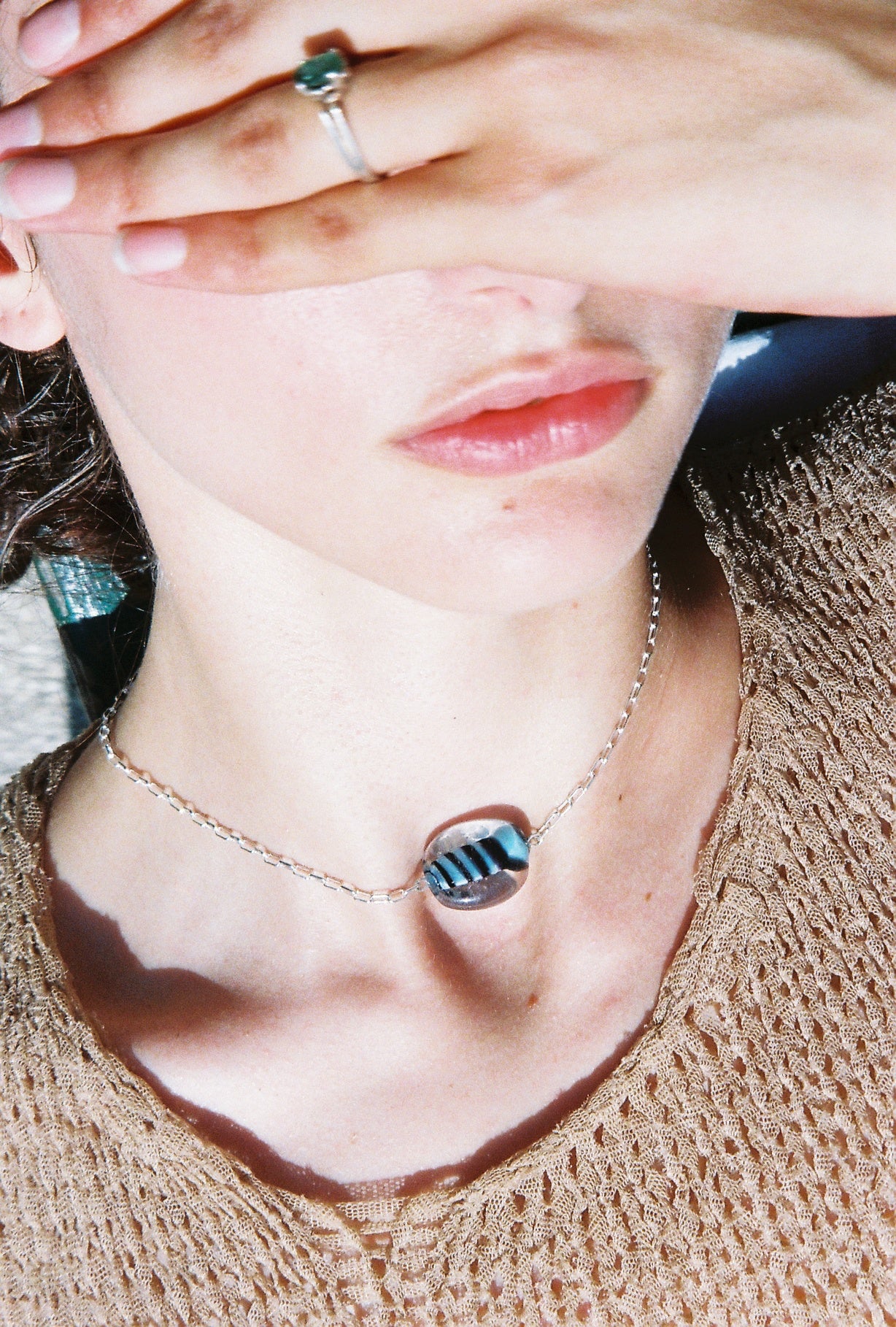 Bonbon necklace - Zebra