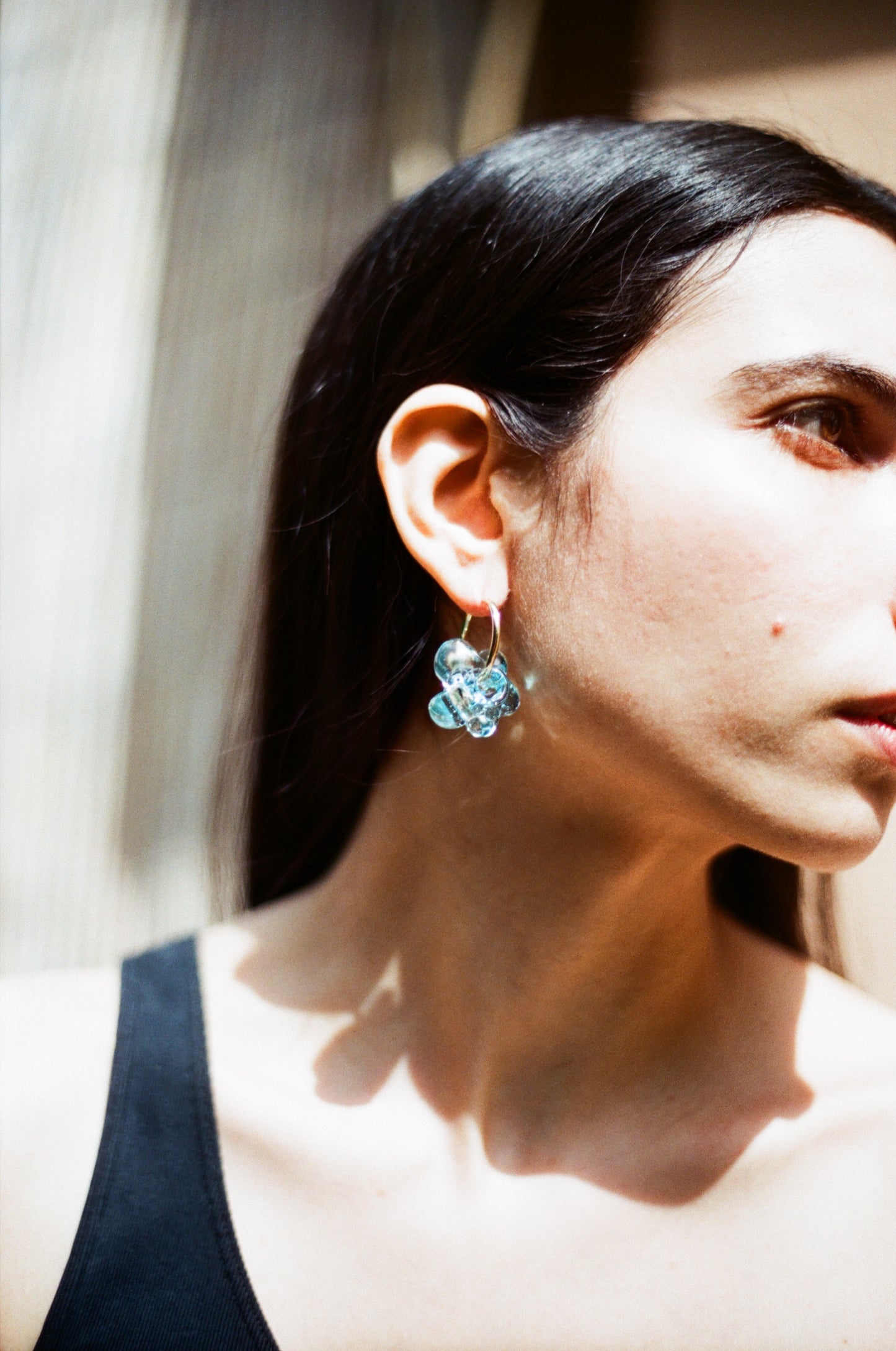 Fleur earrings - Pale Blue