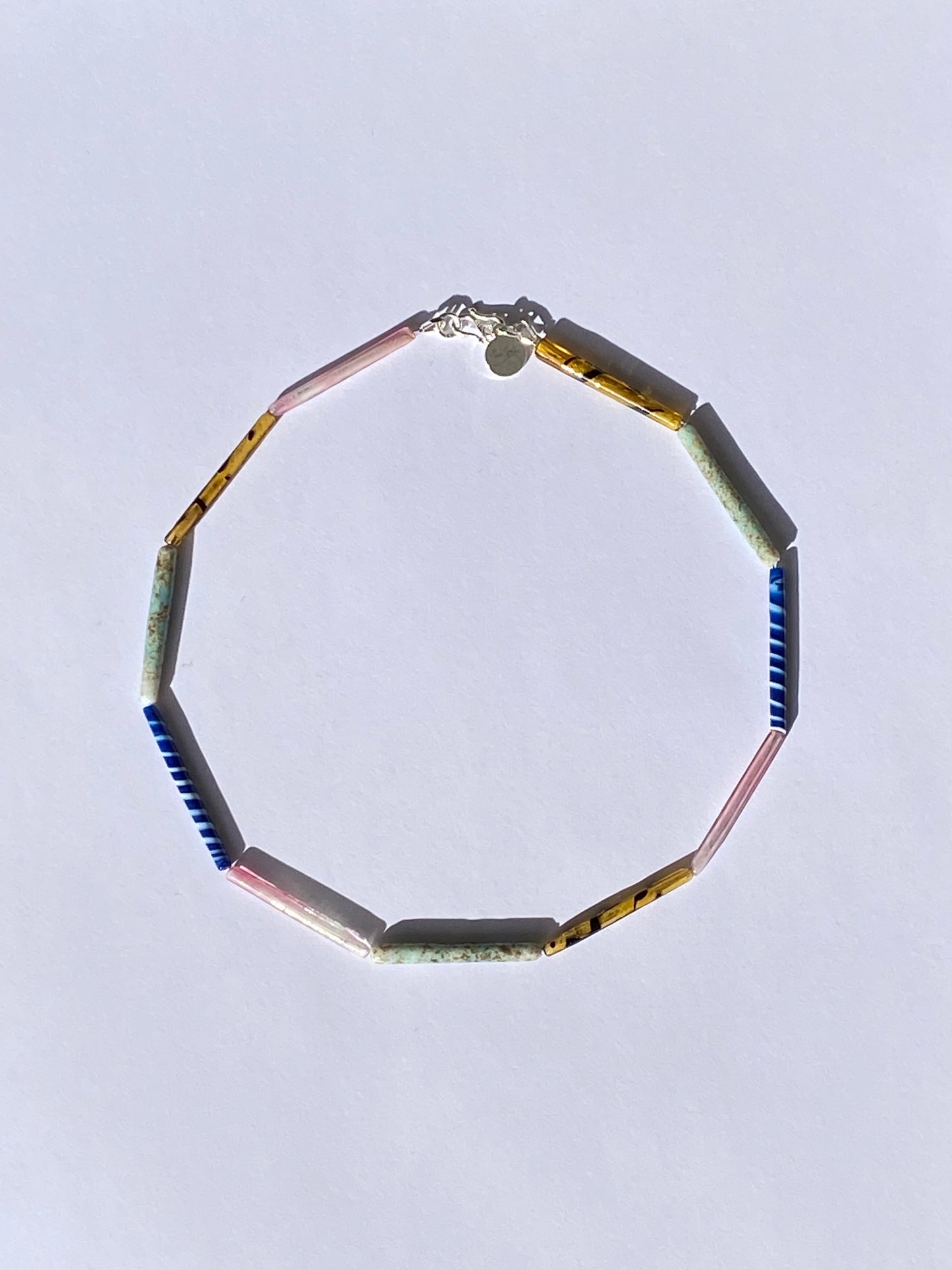 Glass tubes necklace - Various colors