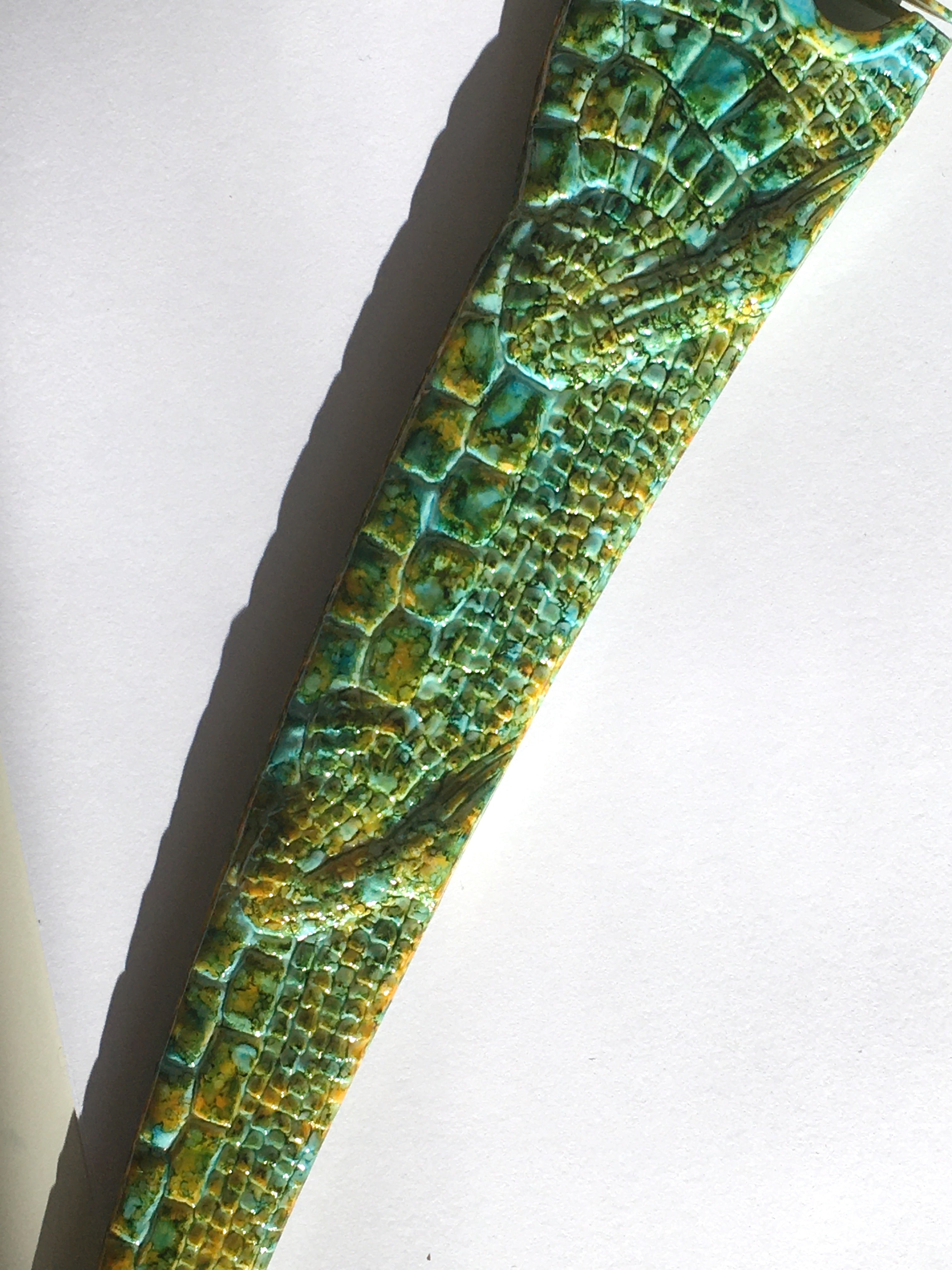 Vintage comb - Crocodile