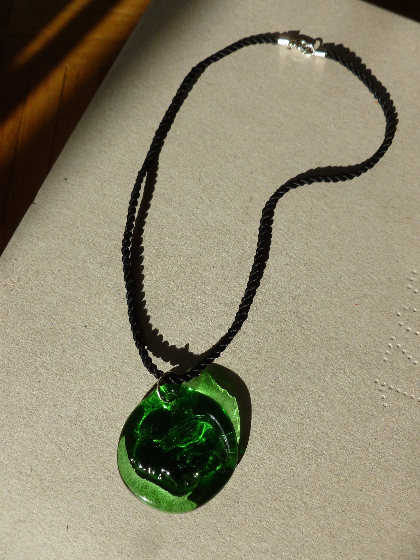 Ram Necklace / Green and black