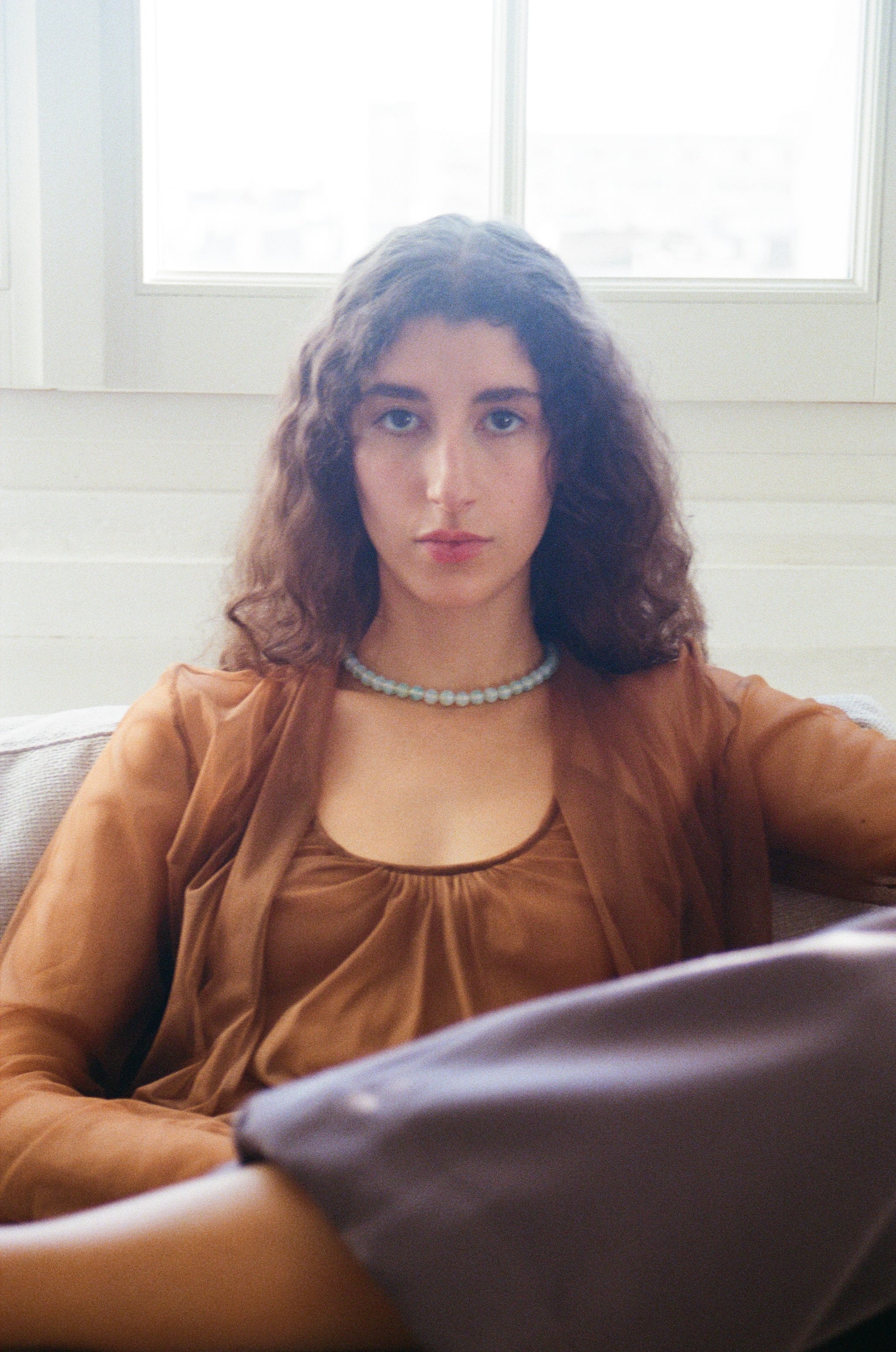 Marie necklace - Opaline green