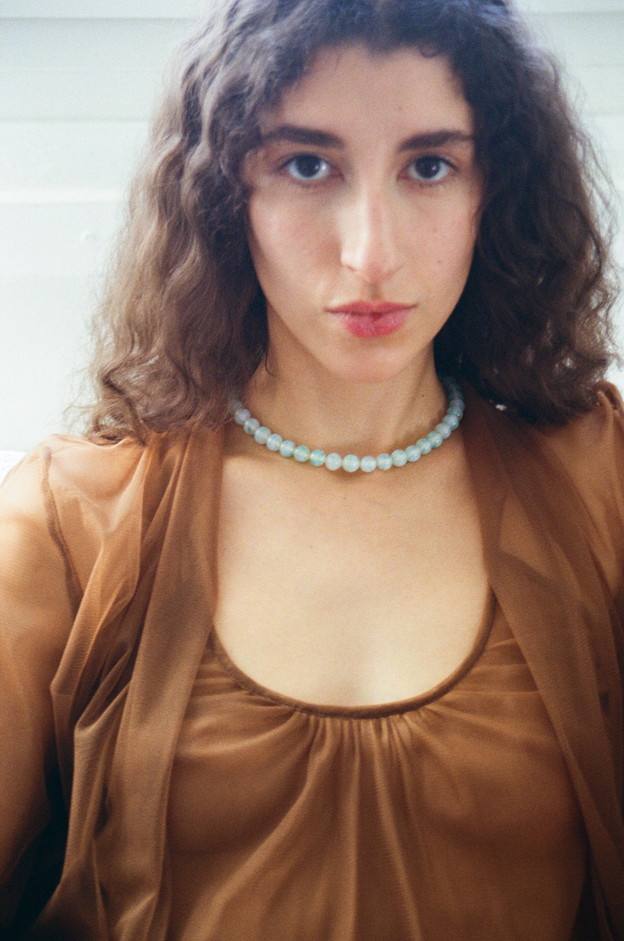 Marie necklace - Opaline green