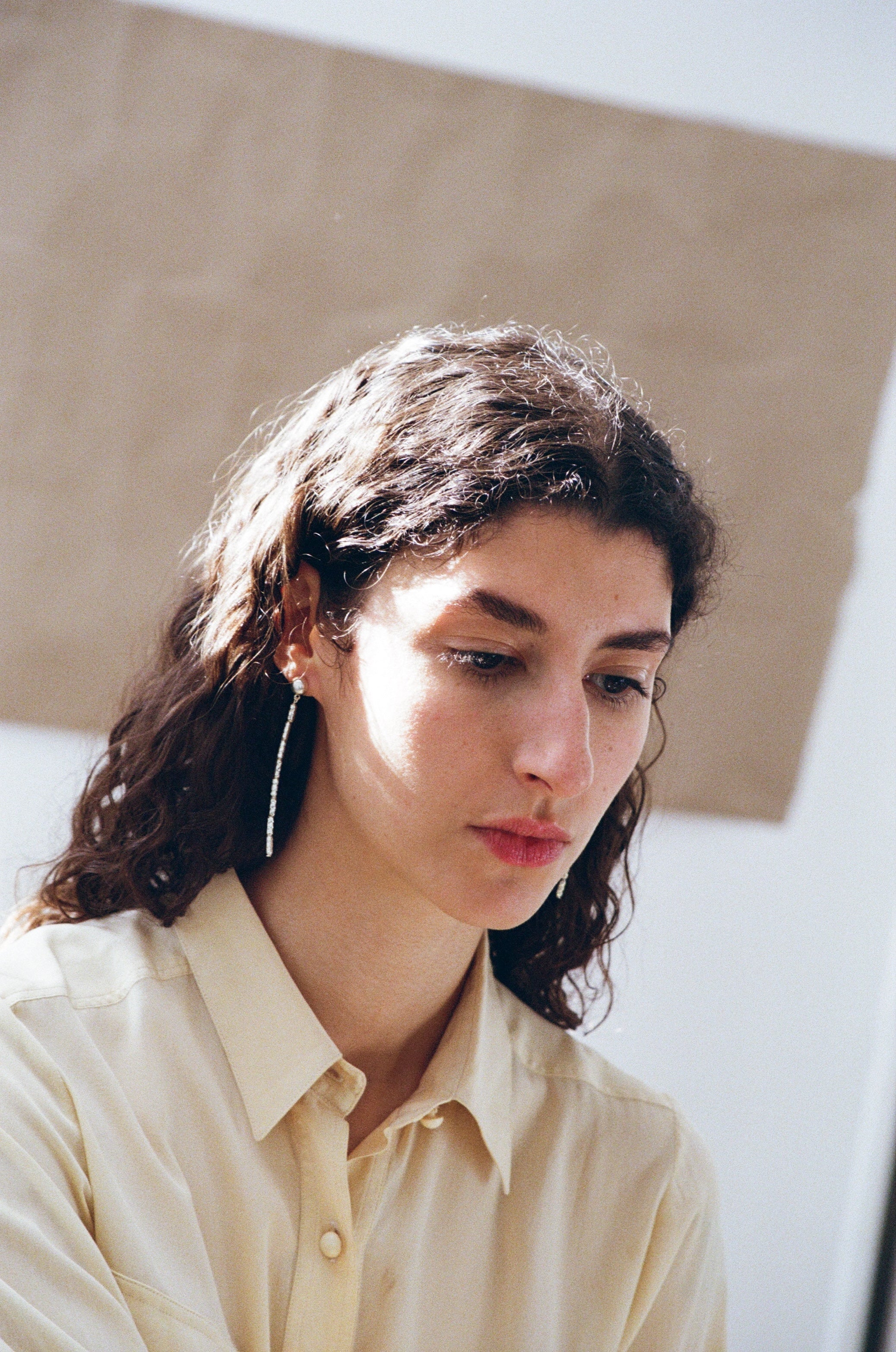 Pave earrings - Silver