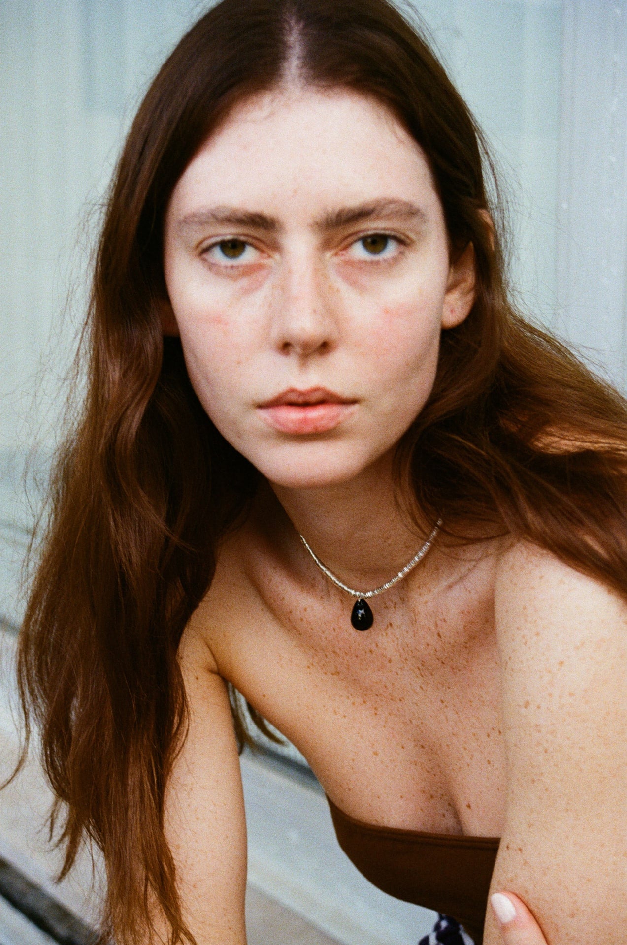 Corail necklace - Hematite / Black