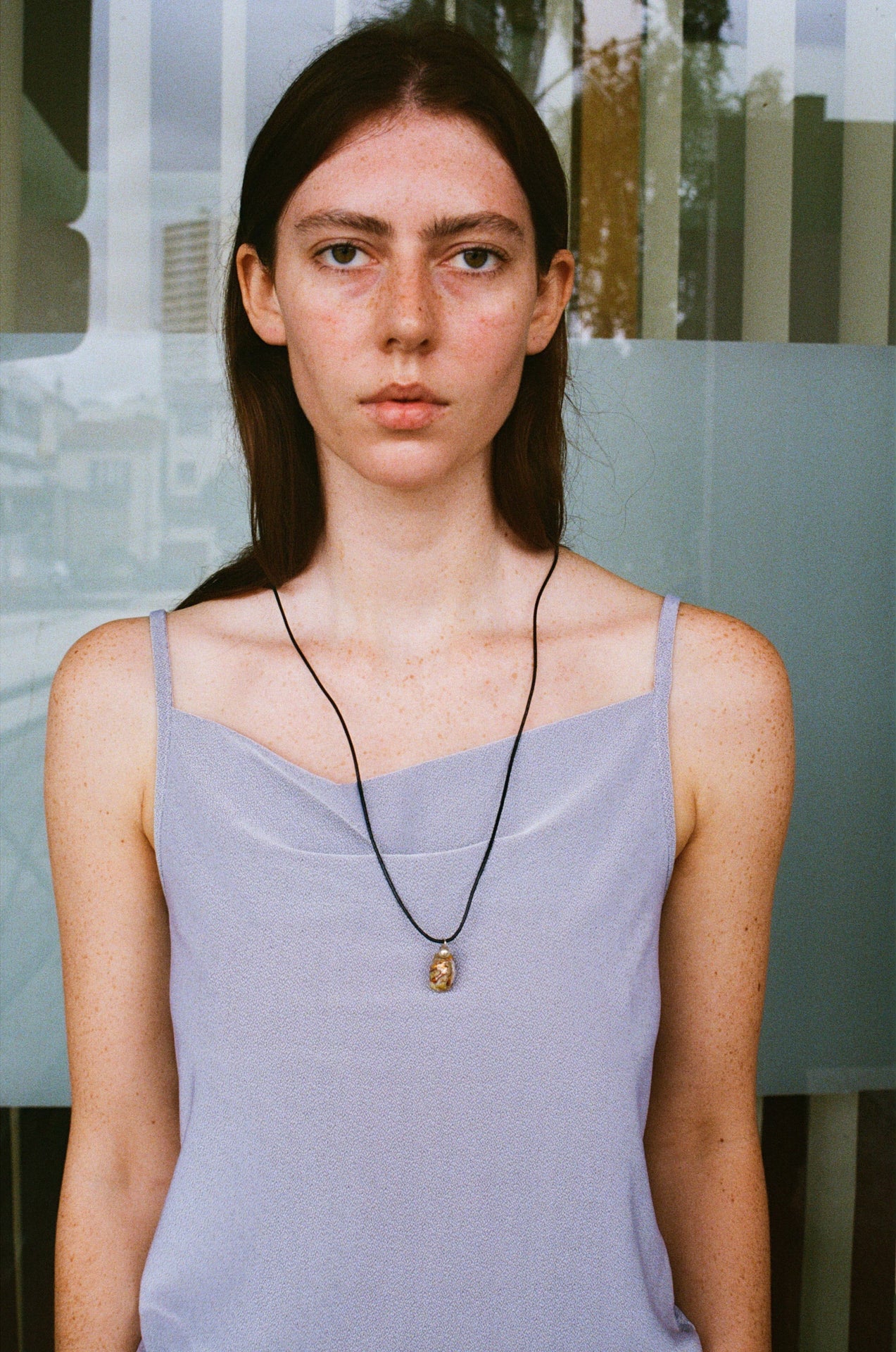 Galet neckclace - Volcano grey