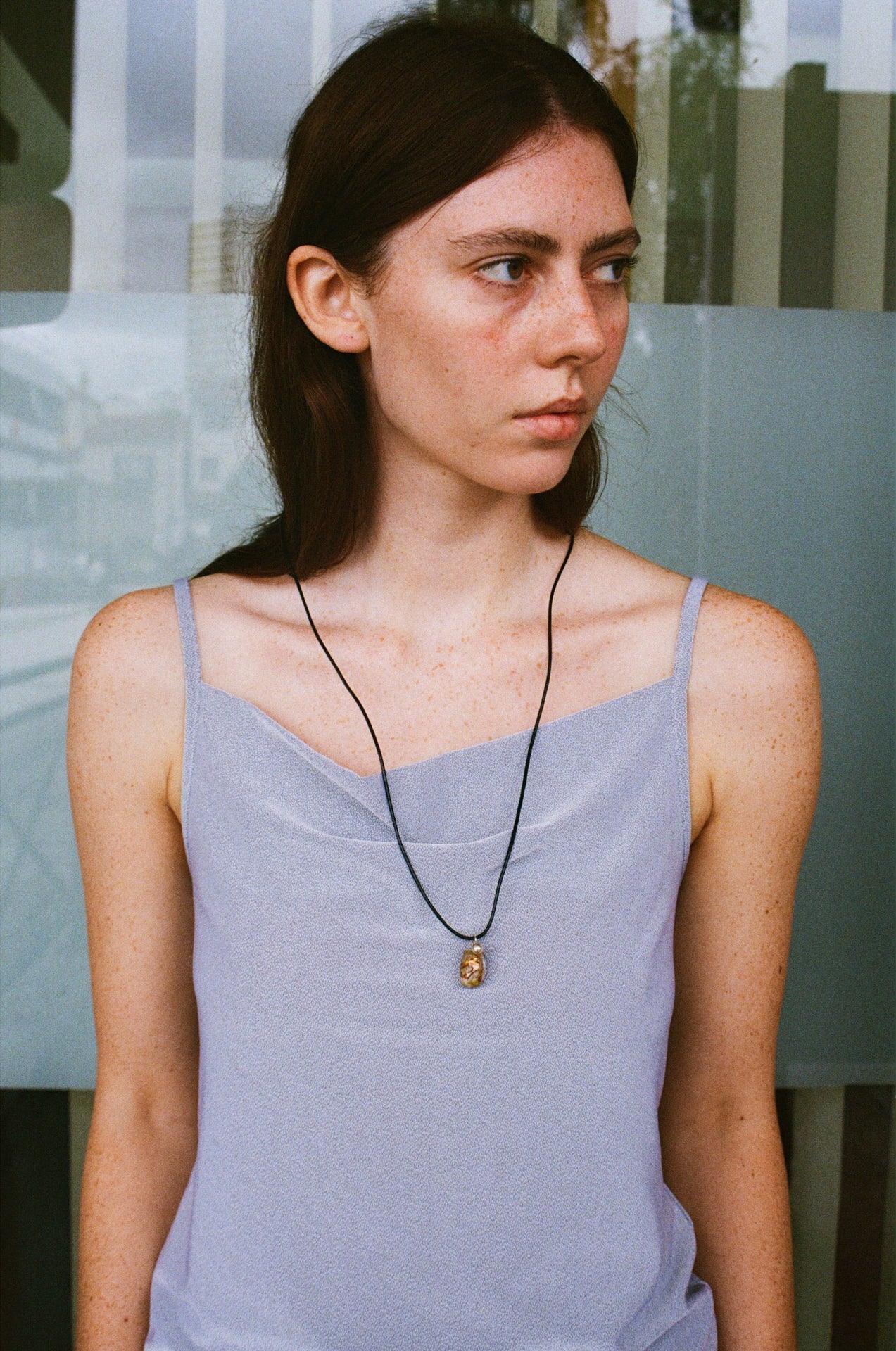 Galet neckclace - Volcano grey