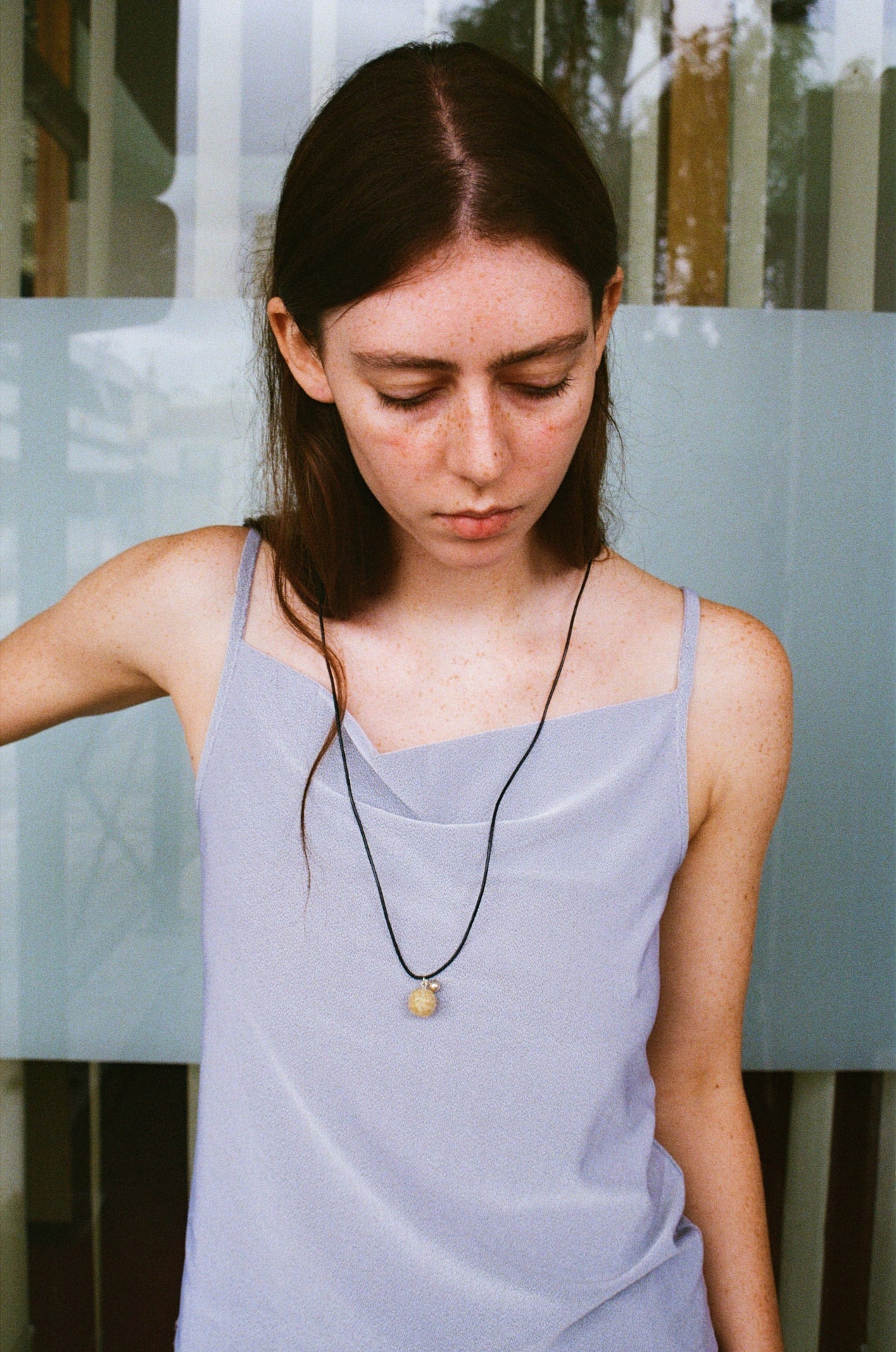 Galet neckclace - Cream beige