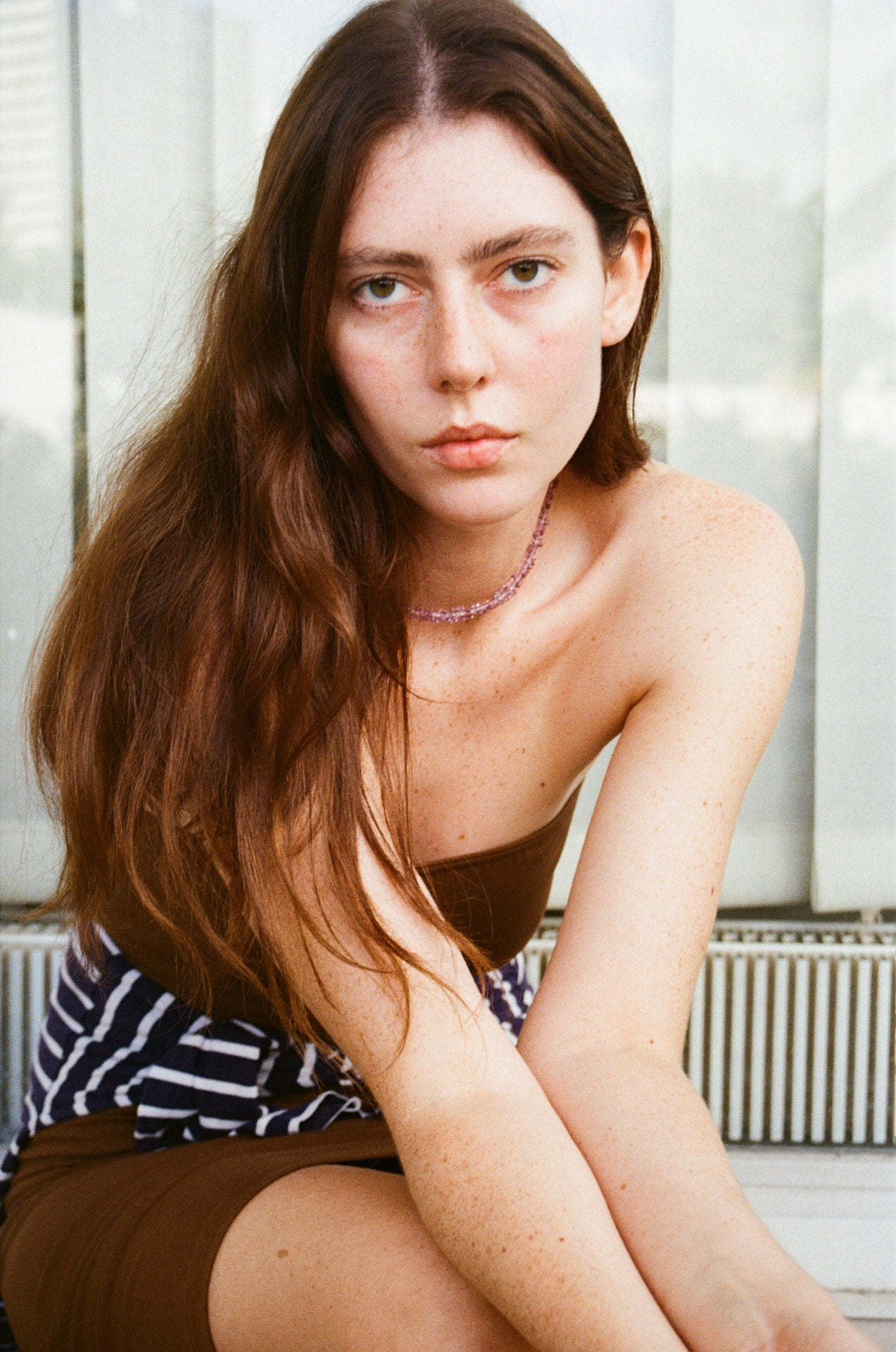 Cori necklace - Clear Lilac