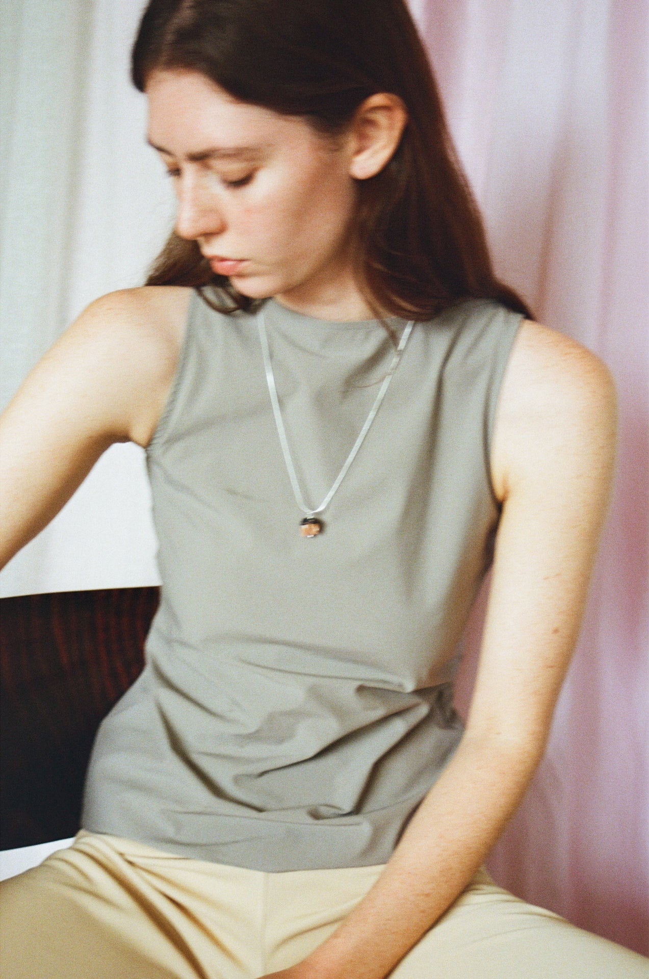 Knos necklace - Beige/Black