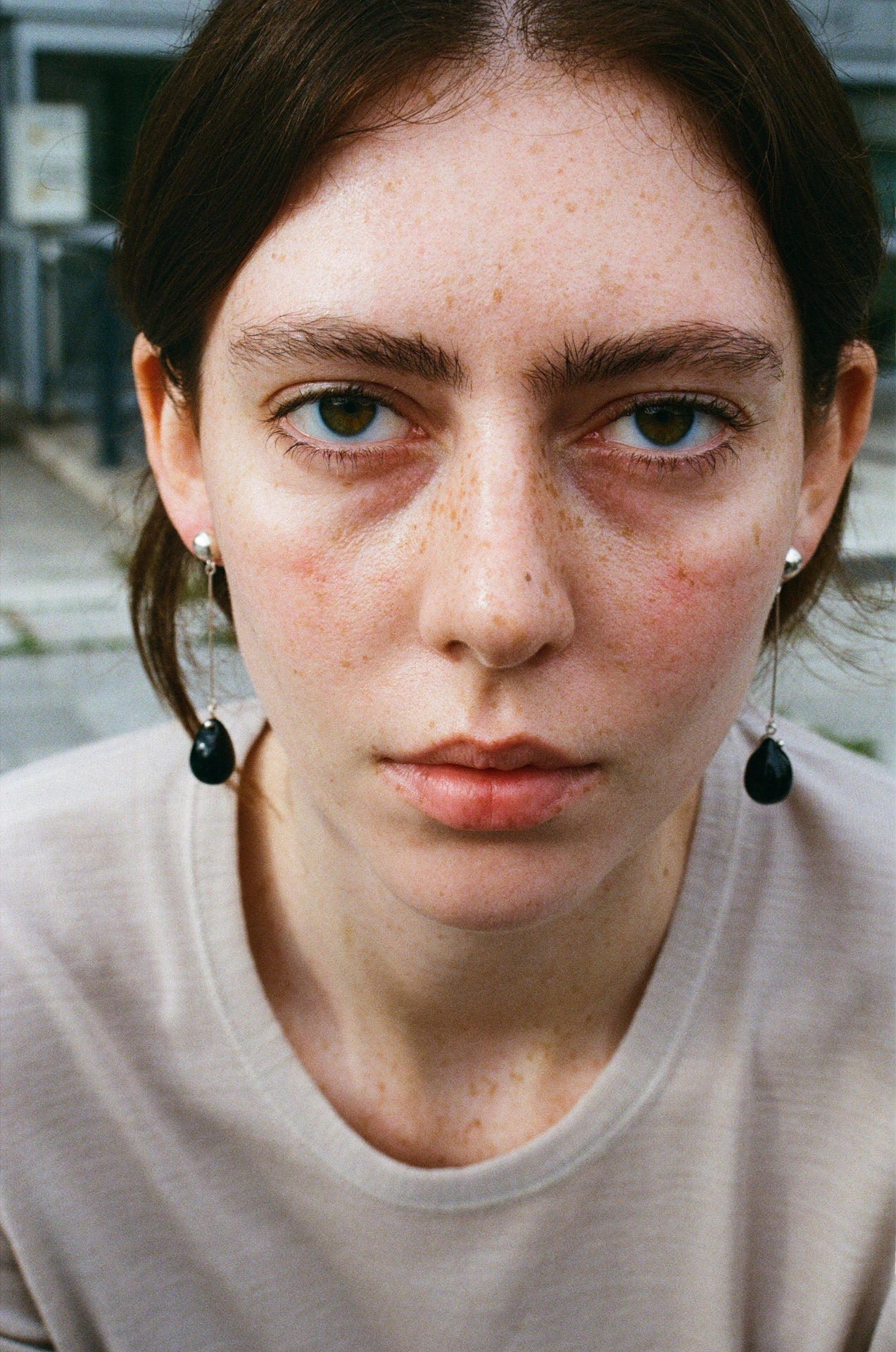 Gota Long earrings - Black