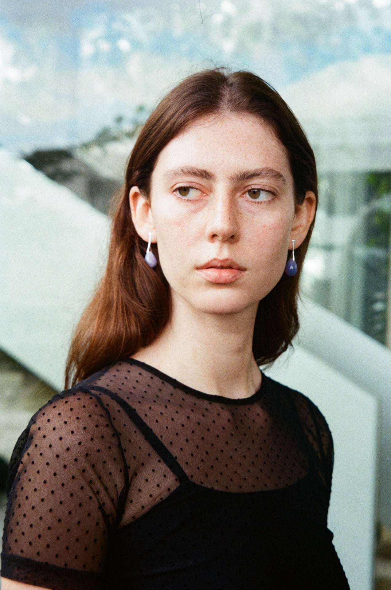 Gota Nail earrings - Opaline Lilac