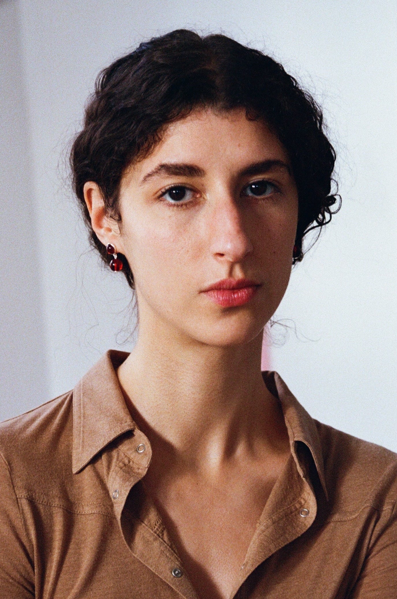 Mate earrings - Grenat