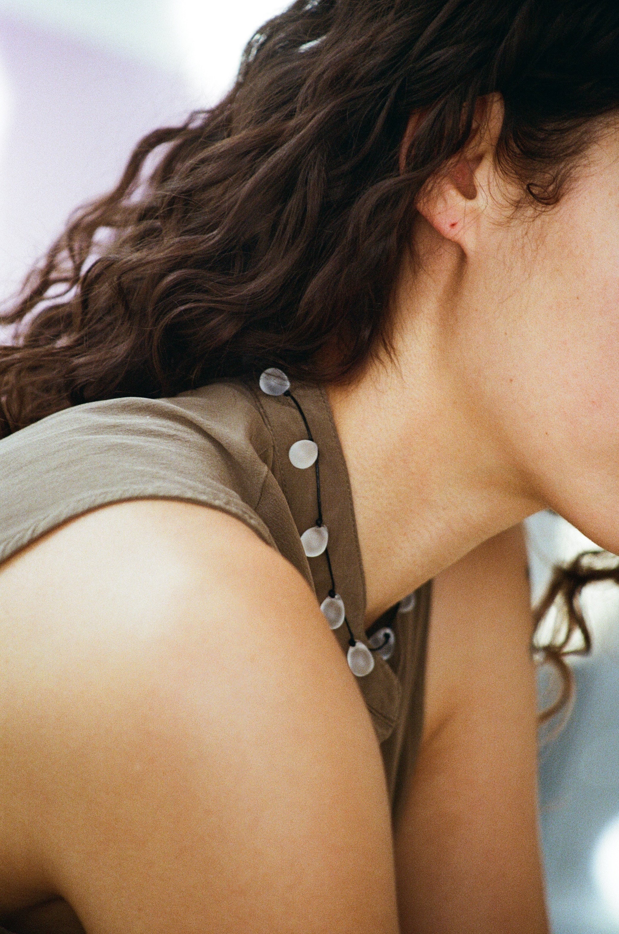 Noué necklace - Frost / Black
