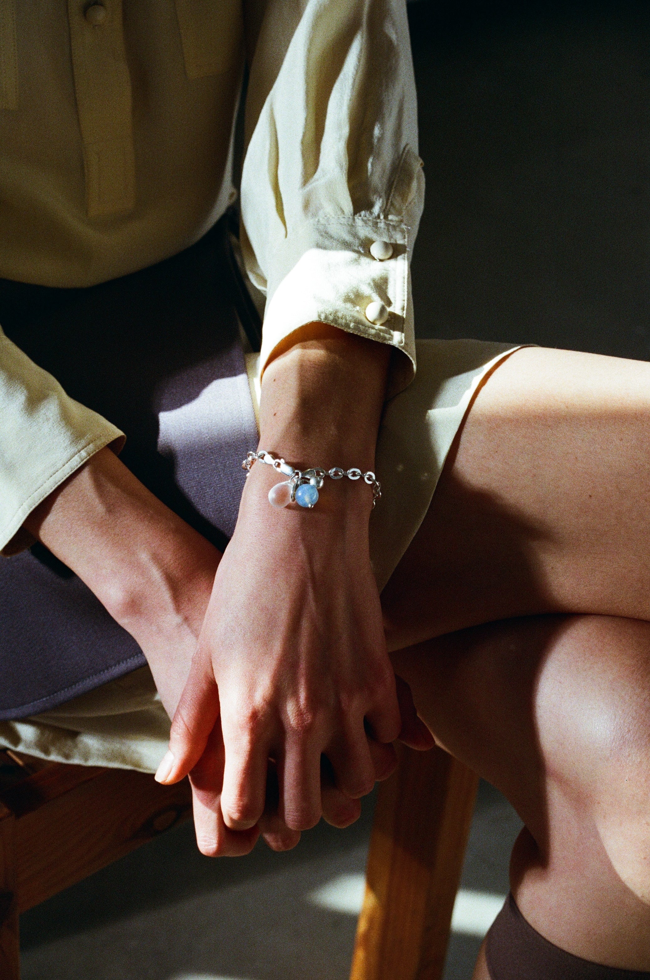 Myri bracelet - Opaline Blue / Frost