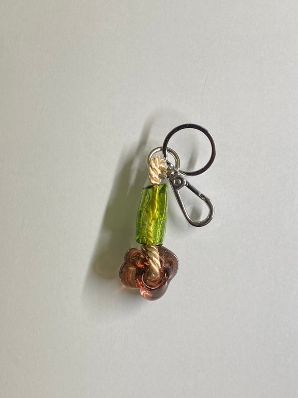 Recycled glass keychain - Various colors