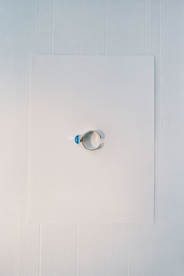 Flo ring - Silver blue