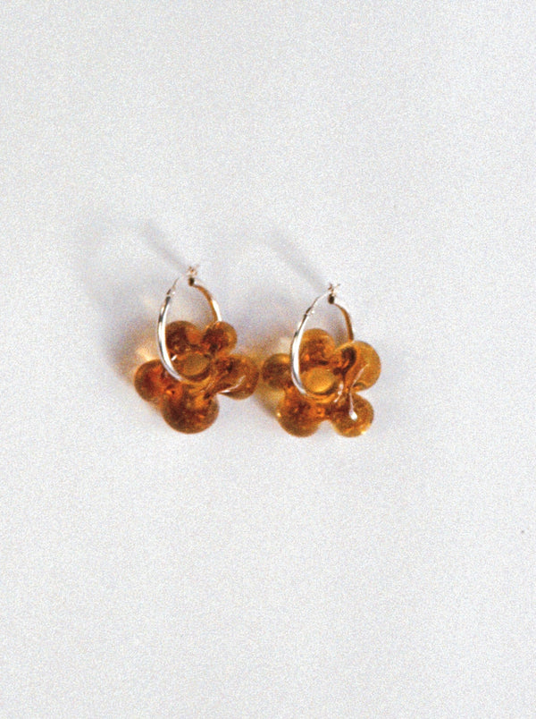 Fleur earrings - Amber