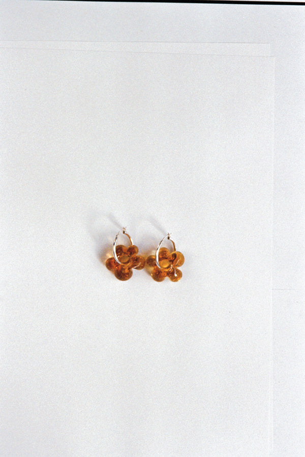 Fleur earrings - Amber