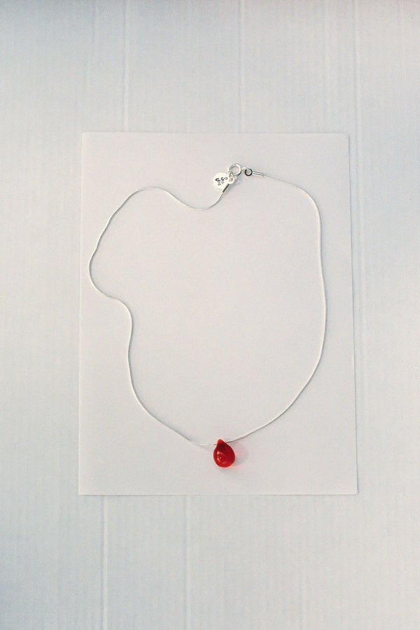 Gota Mini necklace - Red