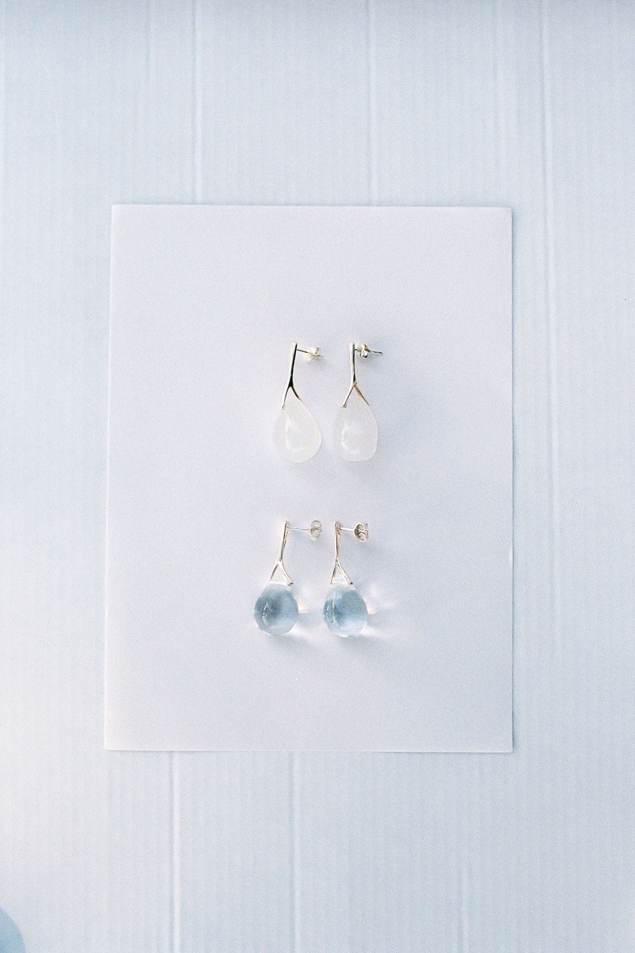 Gota Nail earrings - Clear