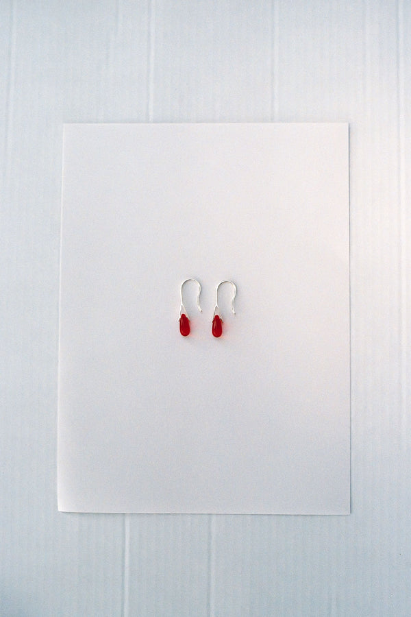Pico Gota earrings - Red