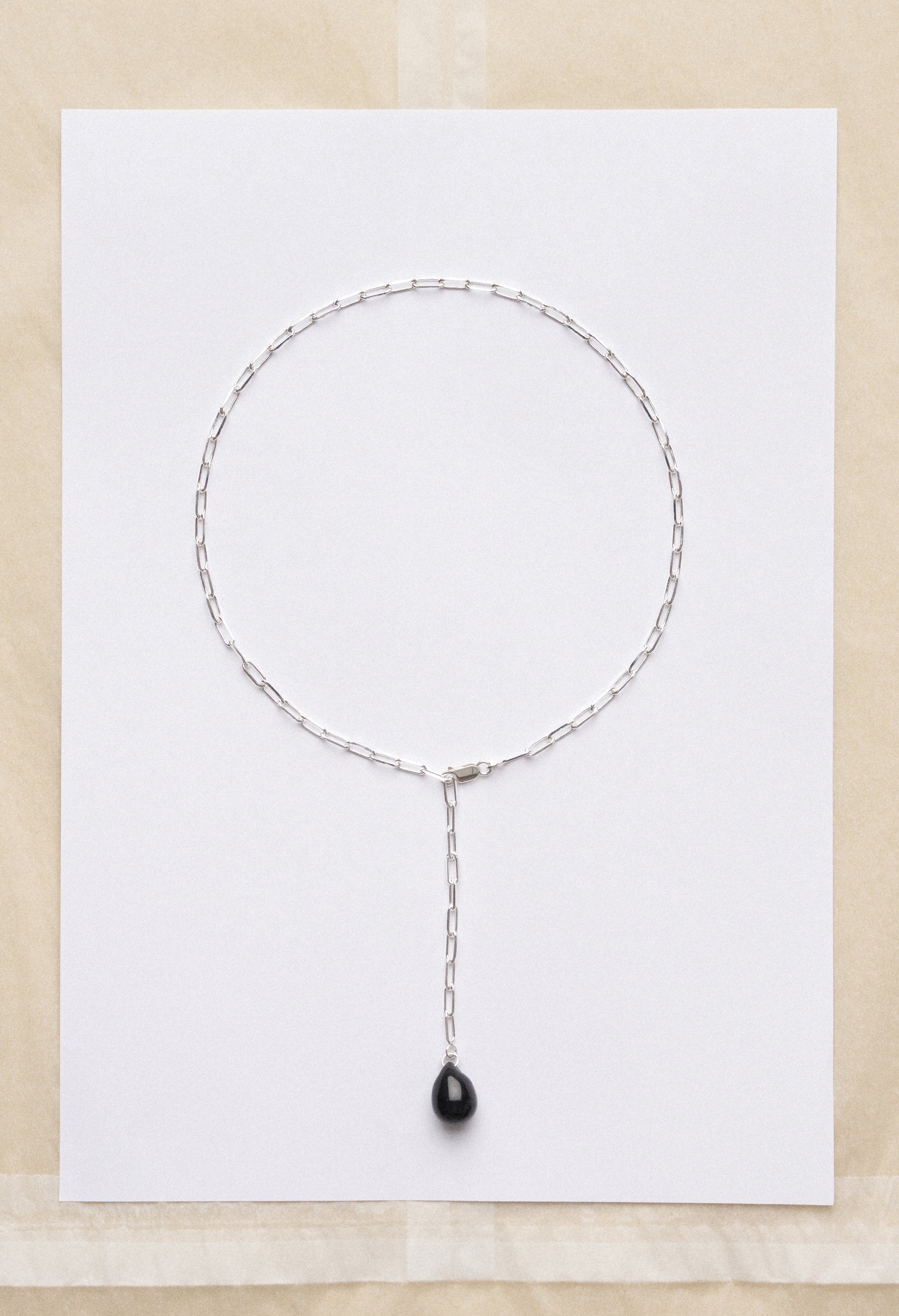 Gota chain necklace - Black