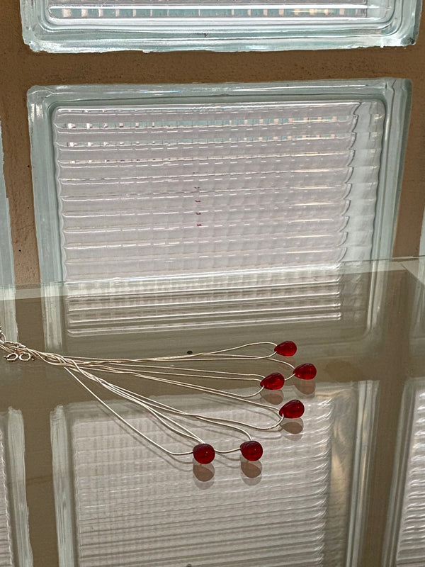 Gota Mini necklace - Red pour Suzanne