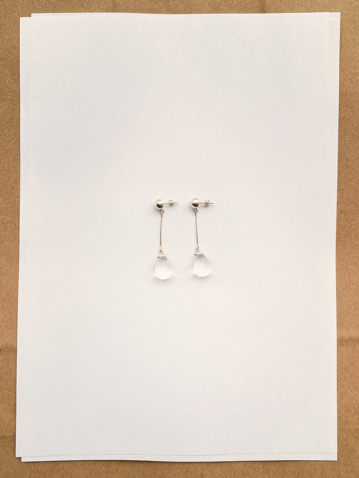 Gota Long earrings - Clear
