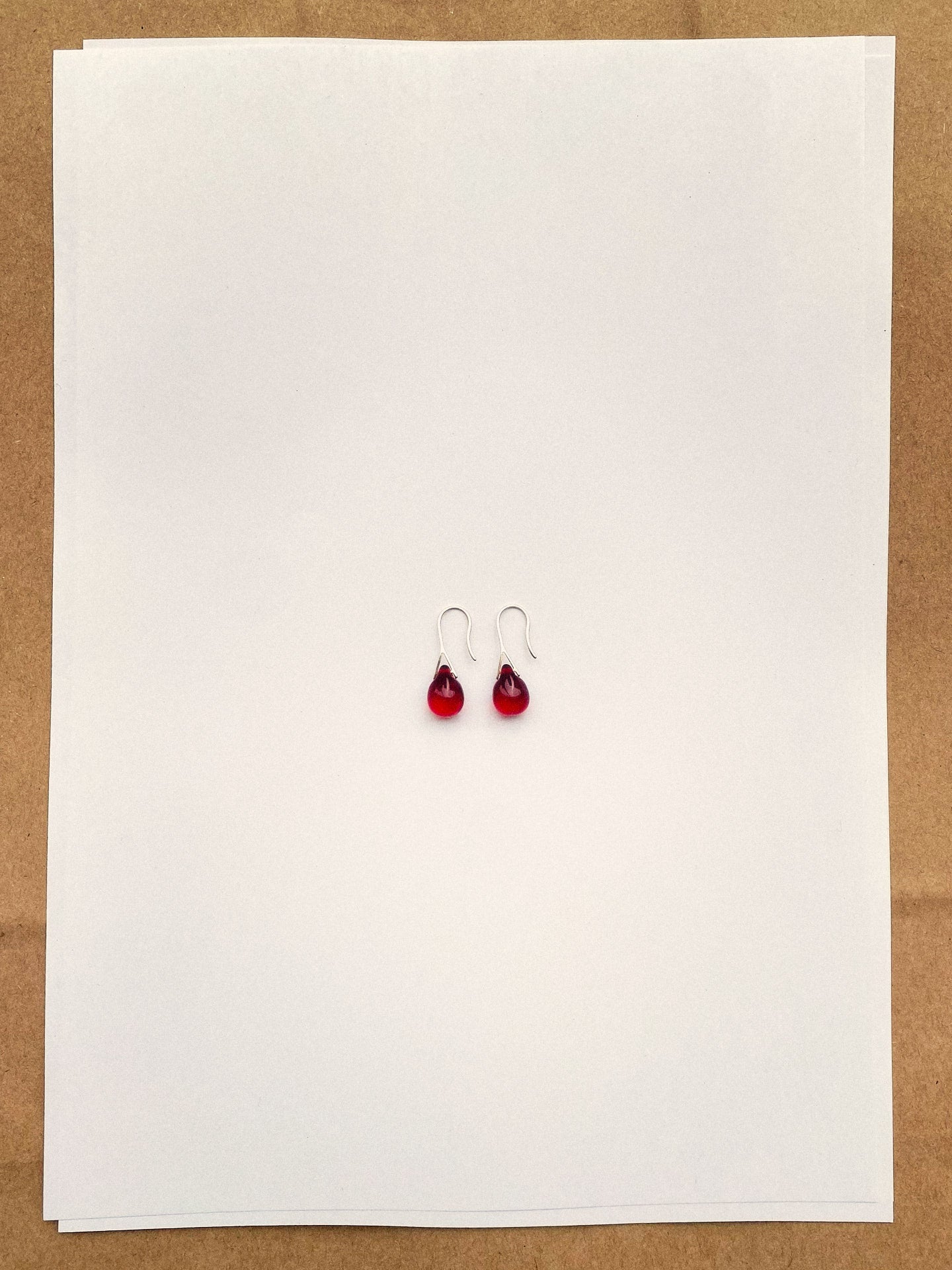 Gota Mini earrings - Grenat