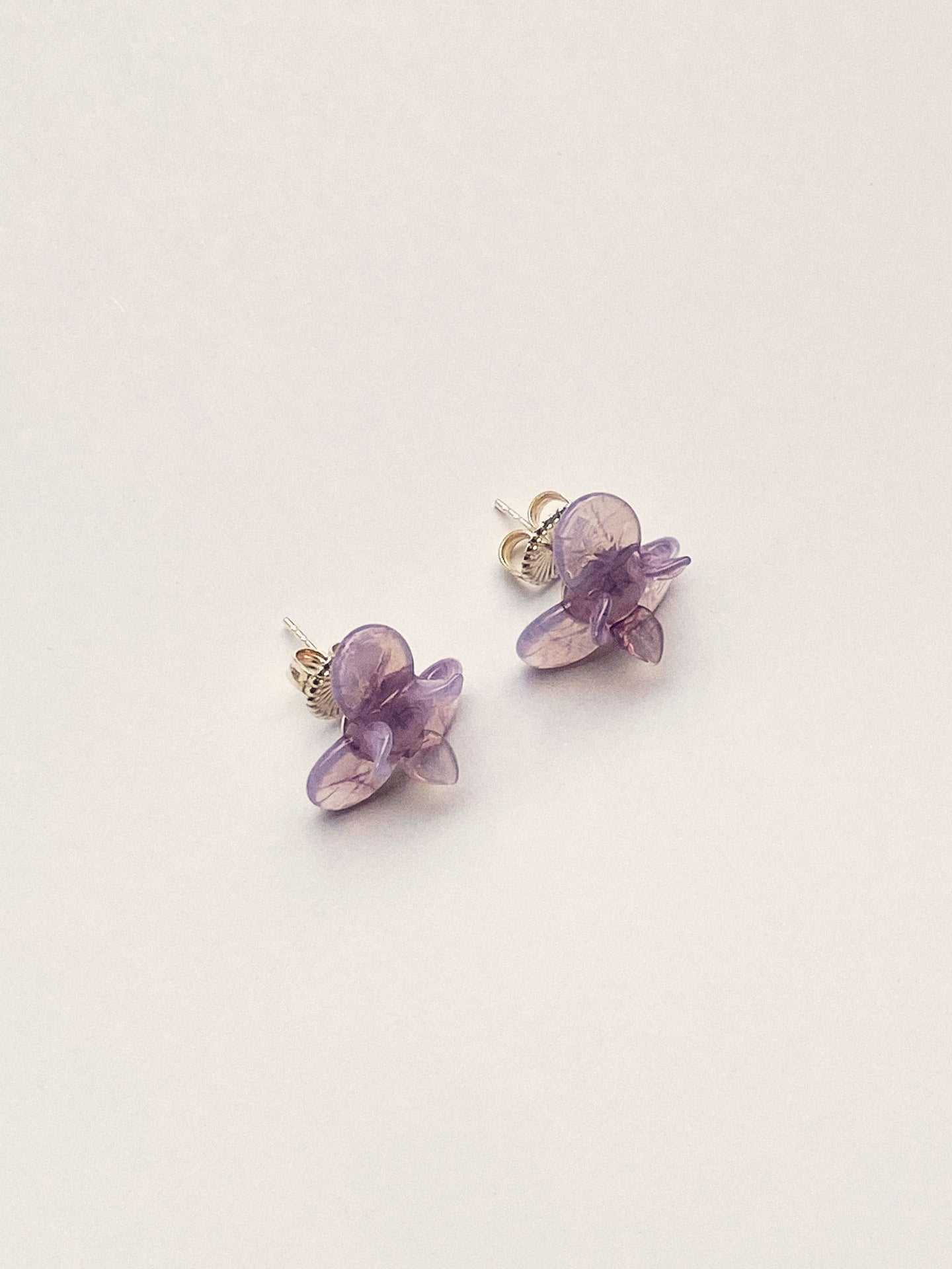 Pensée earrings - Lilac