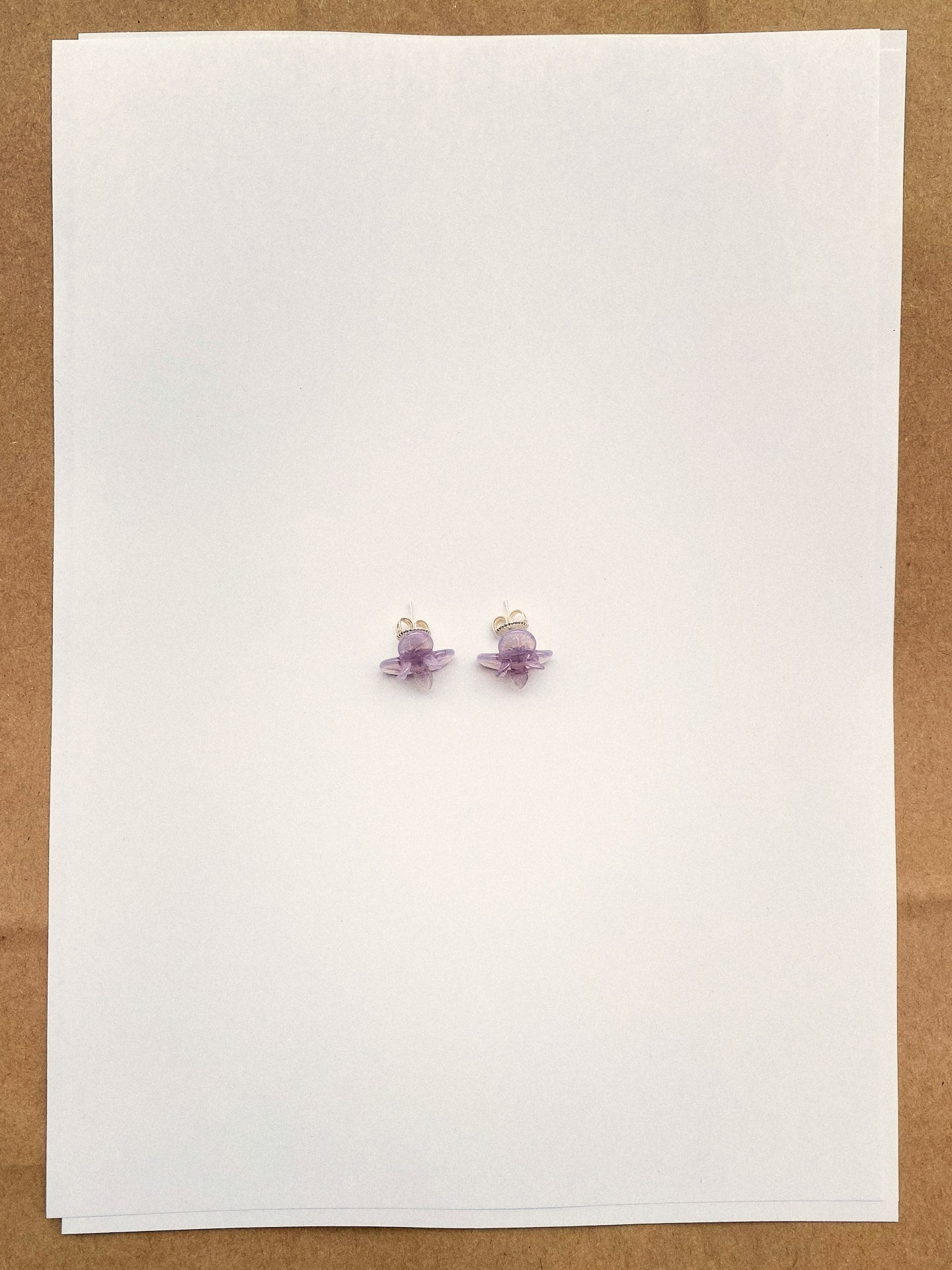Pensée earrings - Lilac