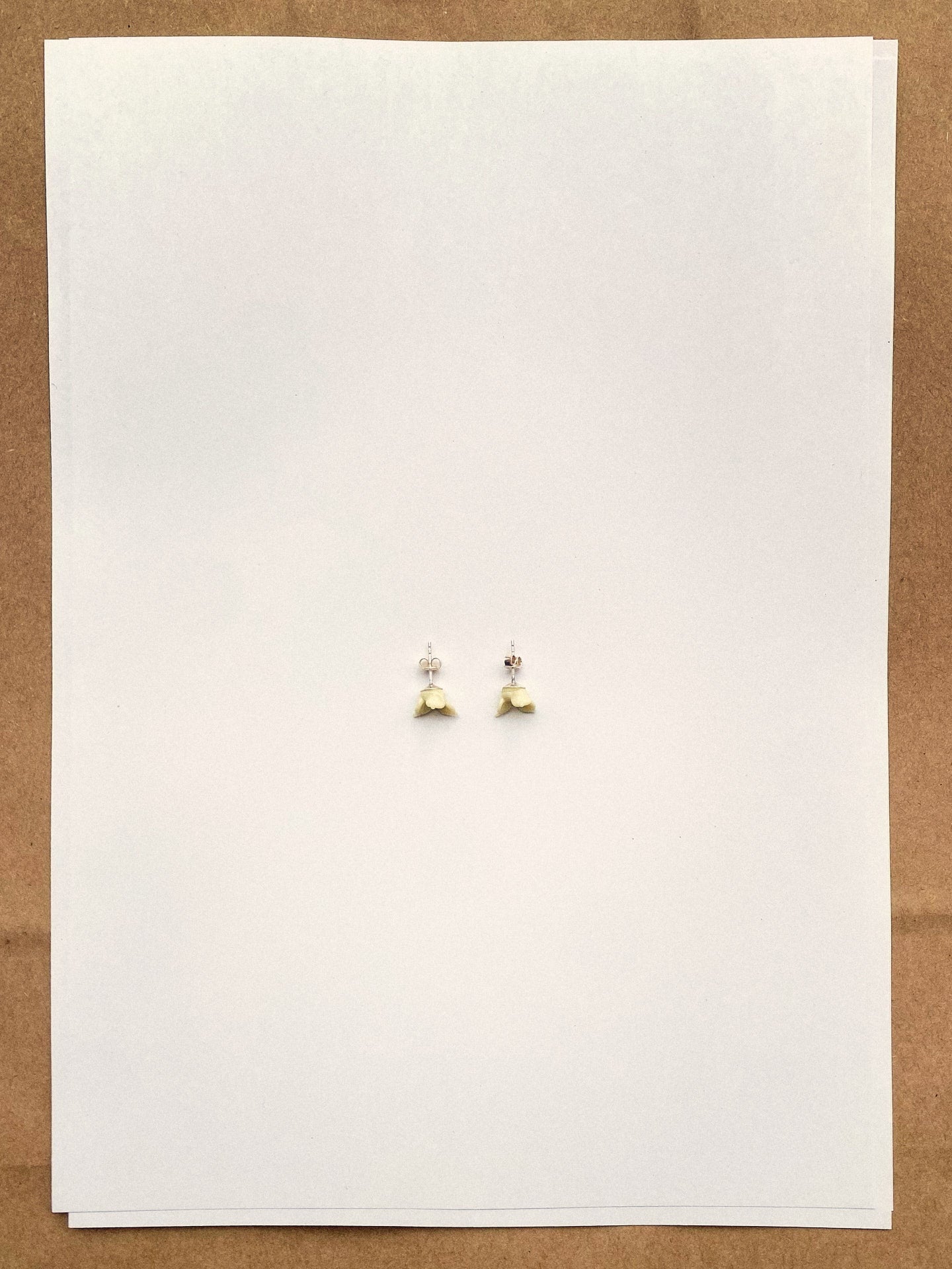 Bird earrings - Creme