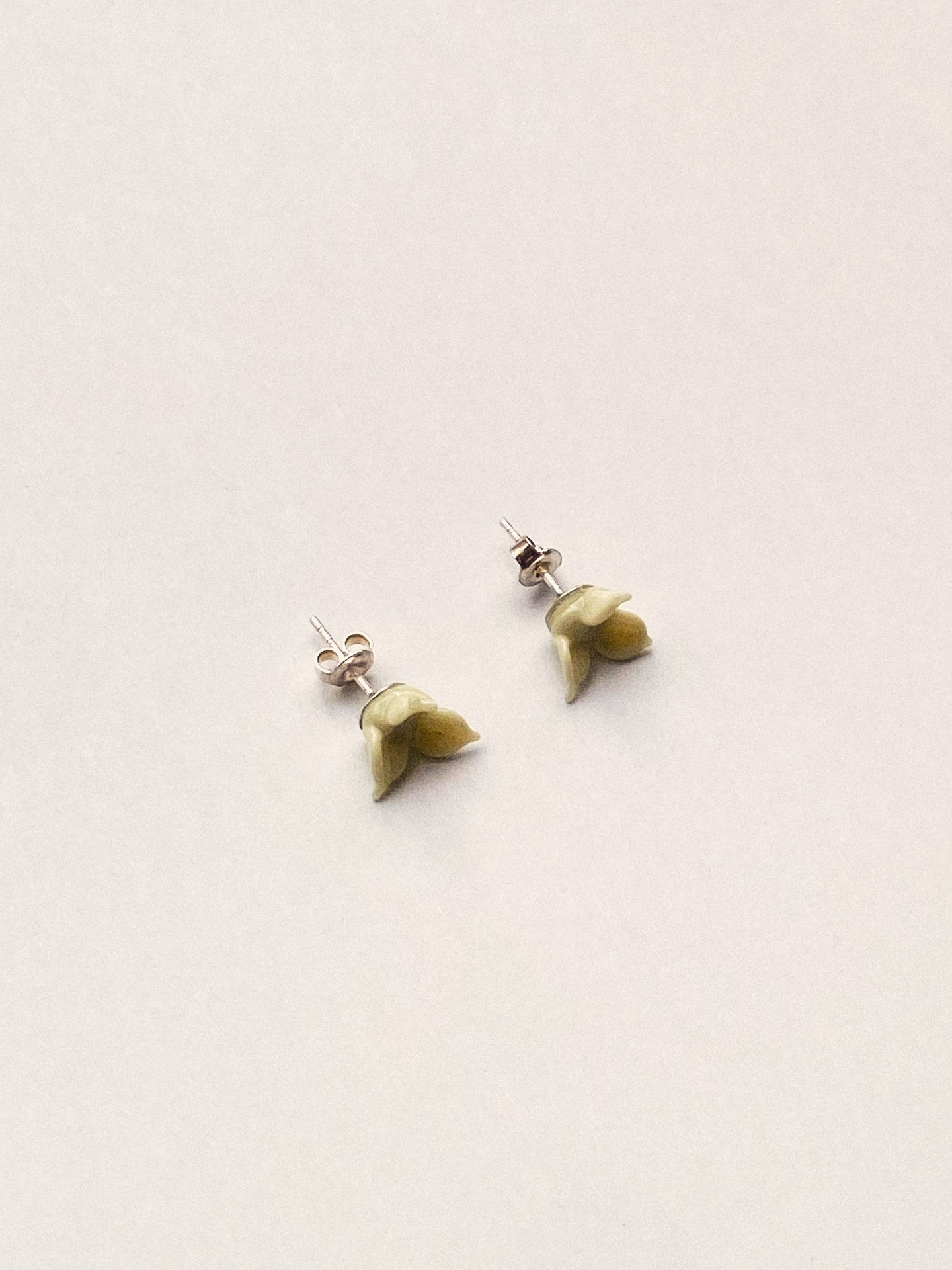 Bird earrings - Creme