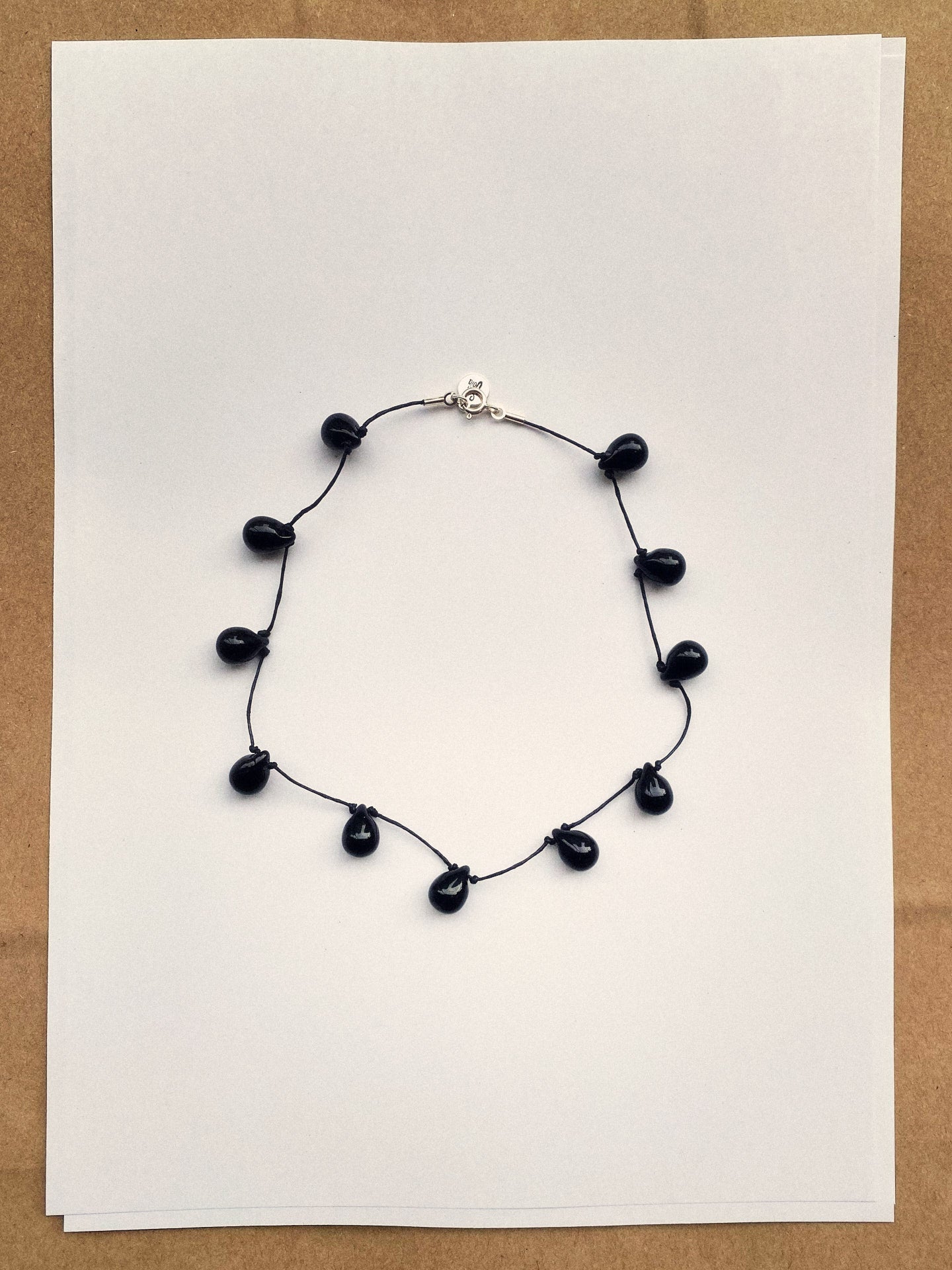 Noué necklace - Black / Black