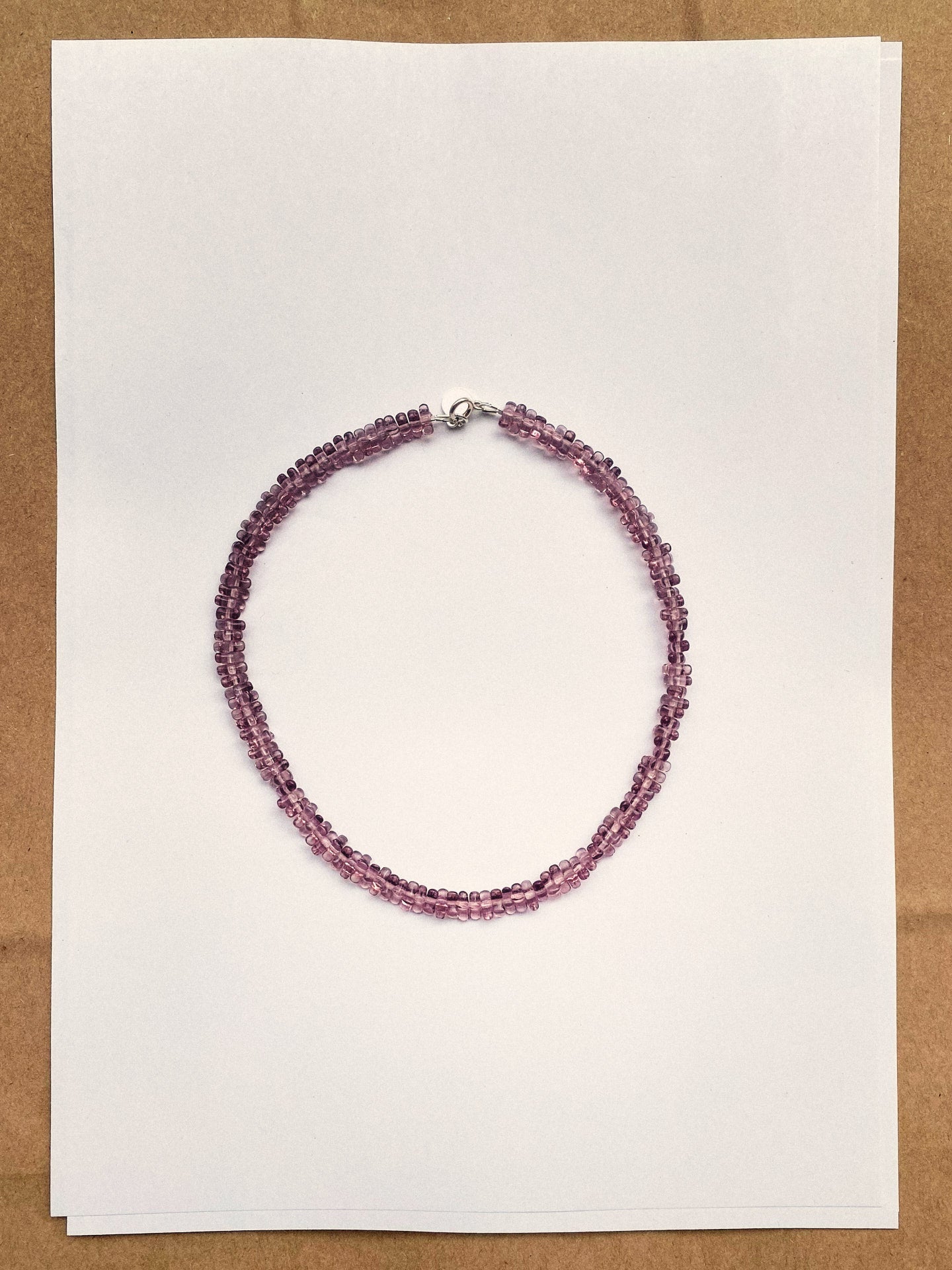 Cori necklace - Clear Lilac