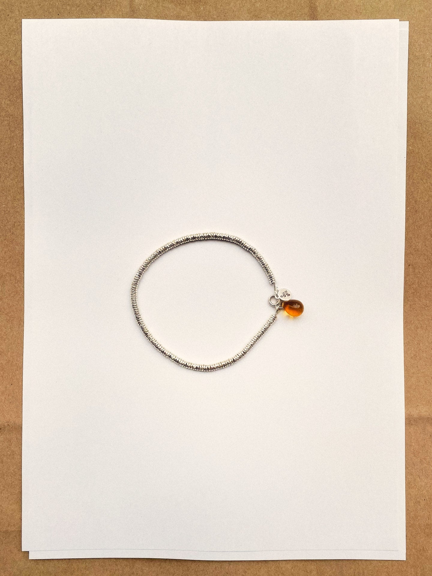 Corail anklet - Hematite