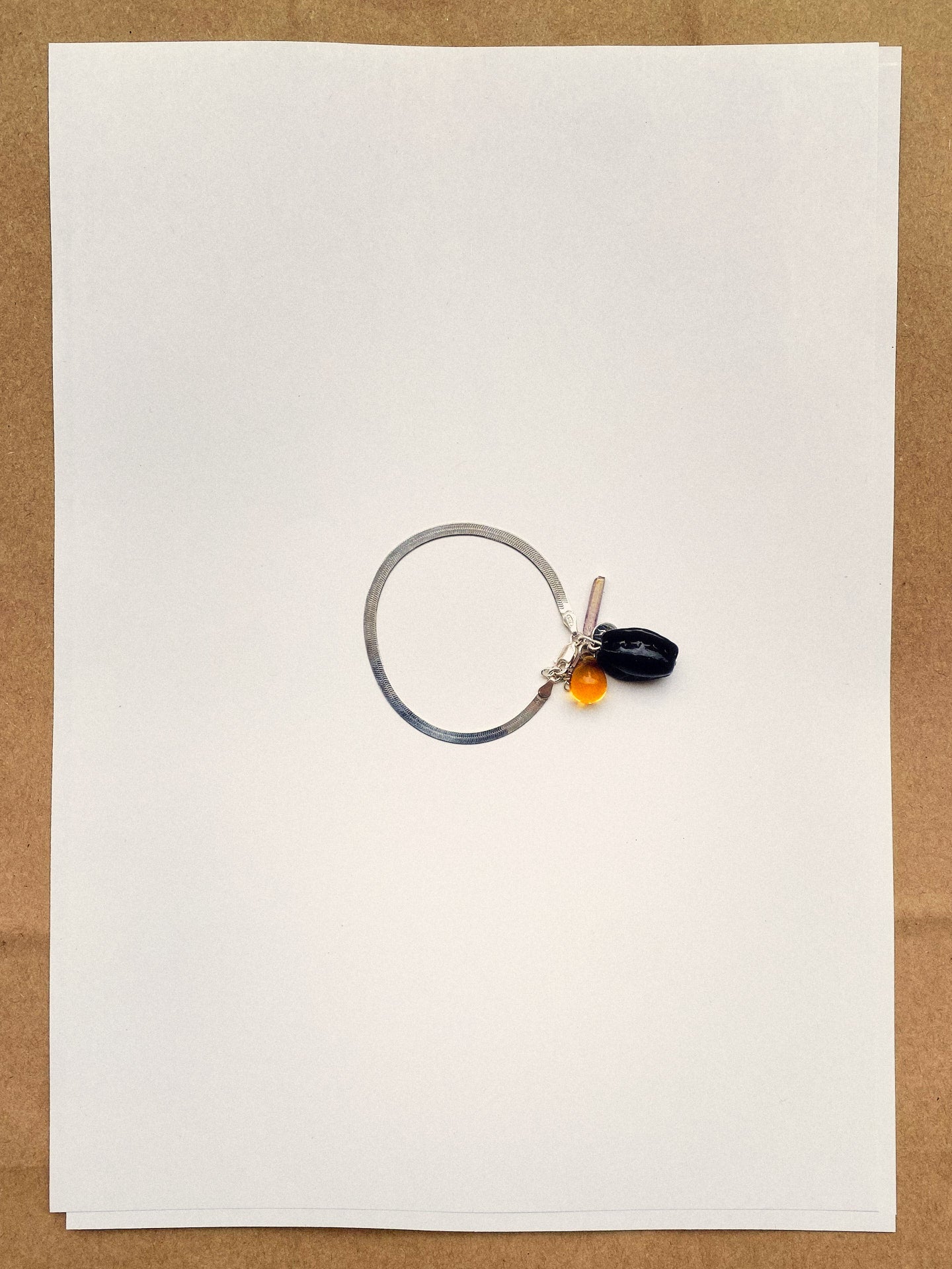 Clapio bracelet - Black / Amber / Lilac