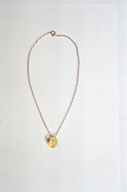 Isno necklace - Opaline yellow